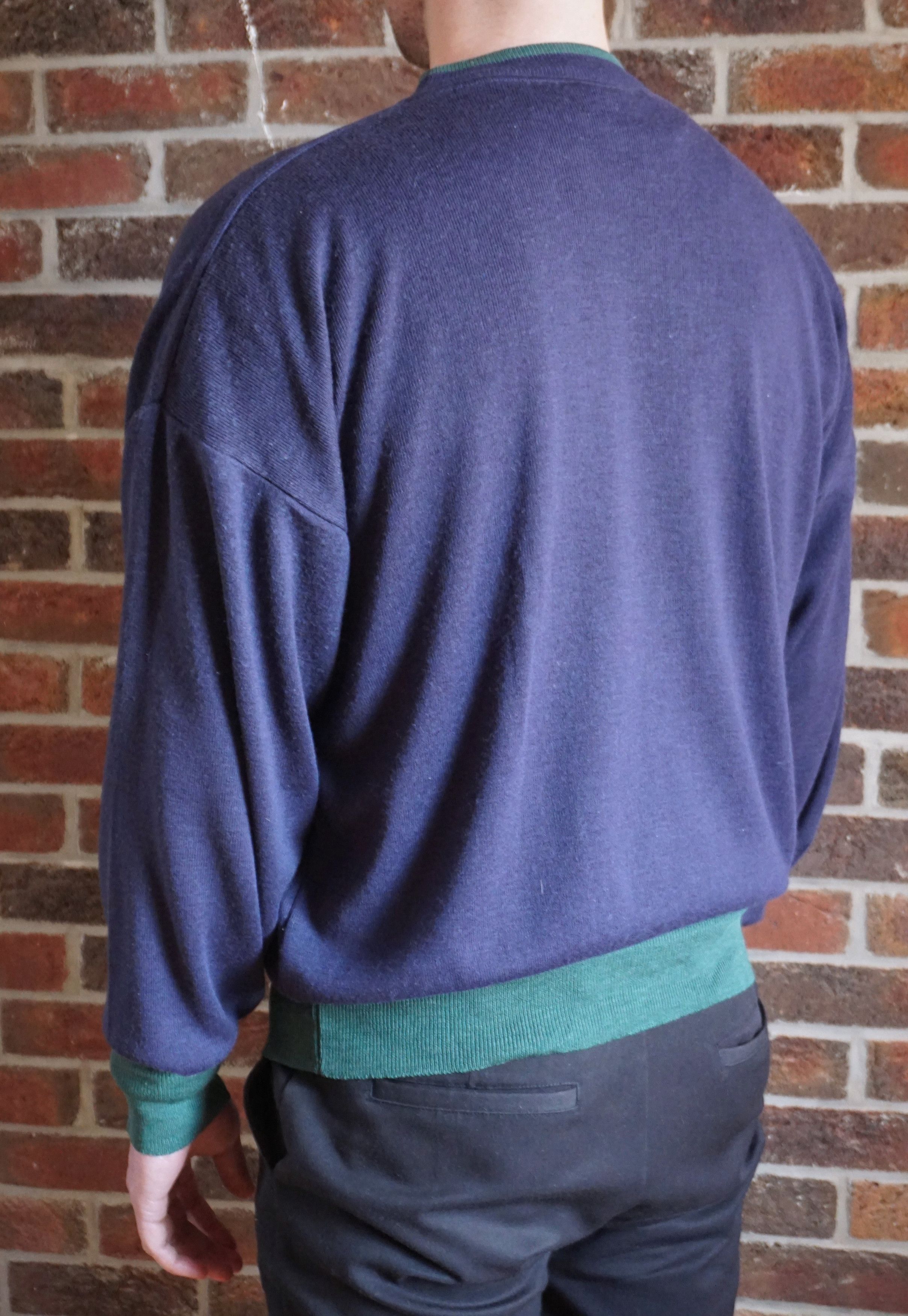 Designer True vintage Jacques S Large jumper 50% wool 80's knit y2k Size US L / EU 52-54 / 3 - 22 Thumbnail