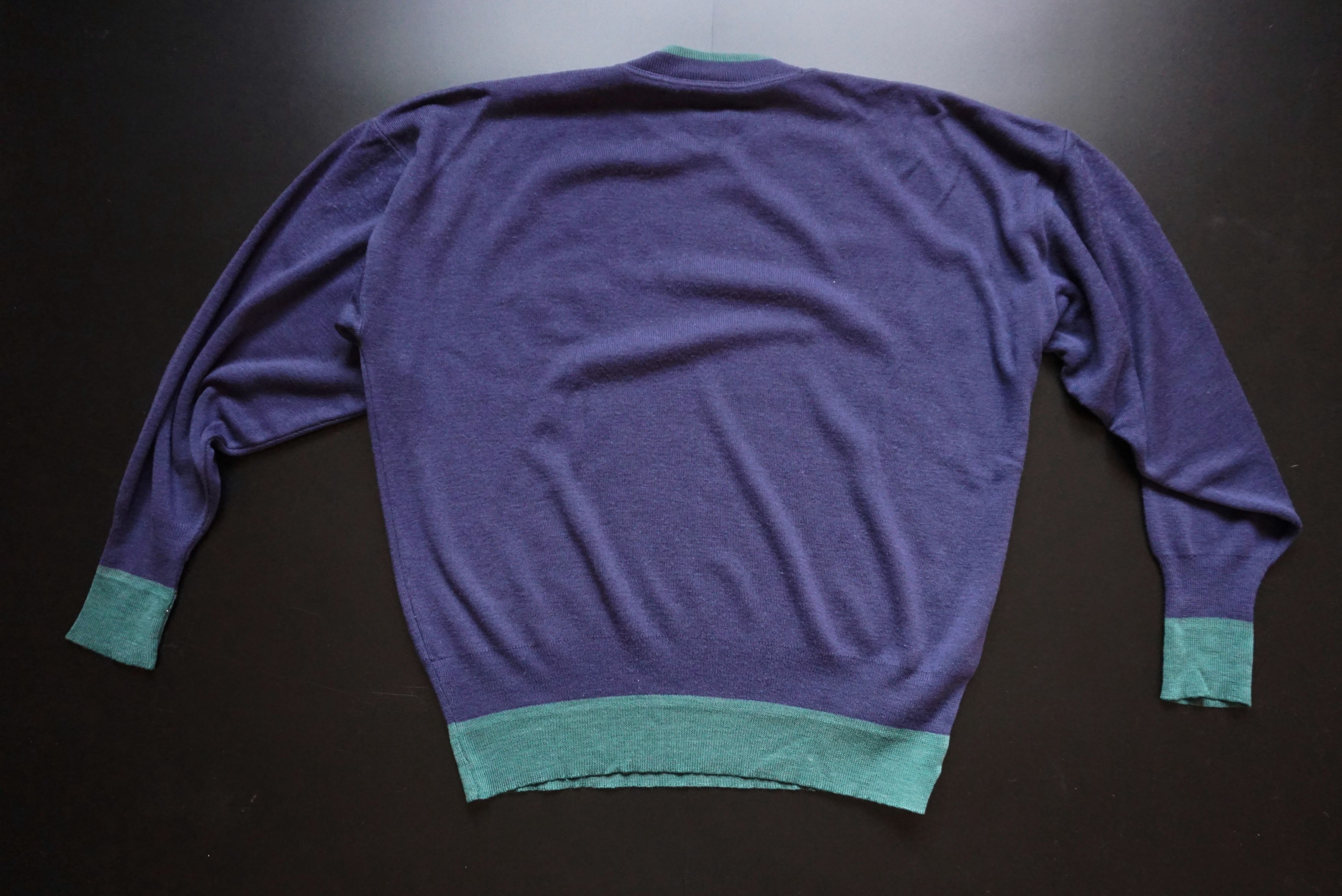 Designer True vintage Jacques S Large jumper 50% wool 80's knit y2k Size US L / EU 52-54 / 3 - 13 Thumbnail