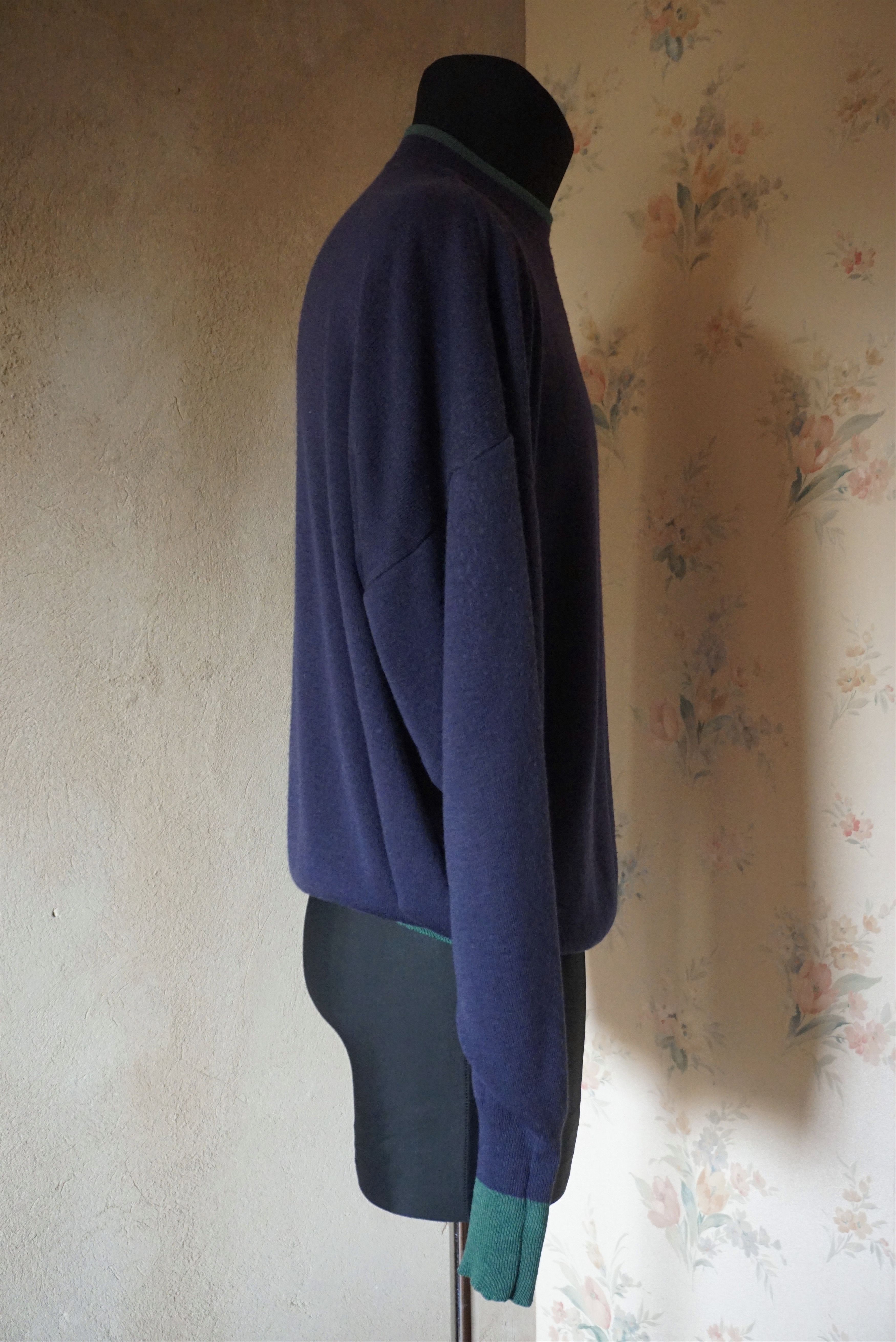 Designer True vintage Jacques S Large jumper 50% wool 80's knit y2k Size US L / EU 52-54 / 3 - 14 Thumbnail