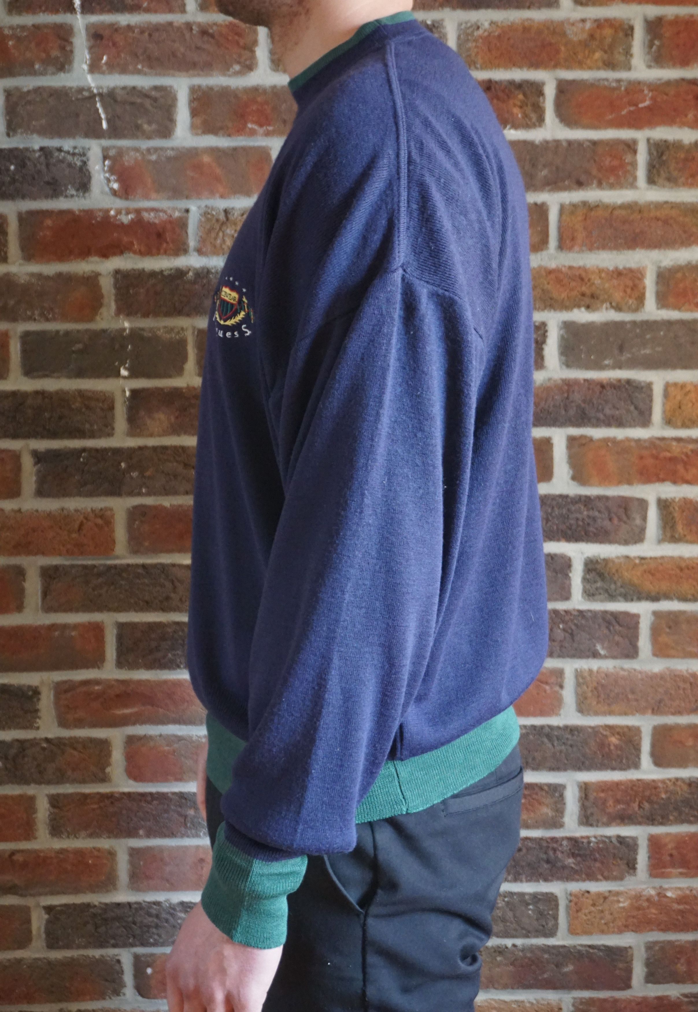 Designer True vintage Jacques S Large jumper 50% wool 80's knit y2k Size US L / EU 52-54 / 3 - 21 Thumbnail