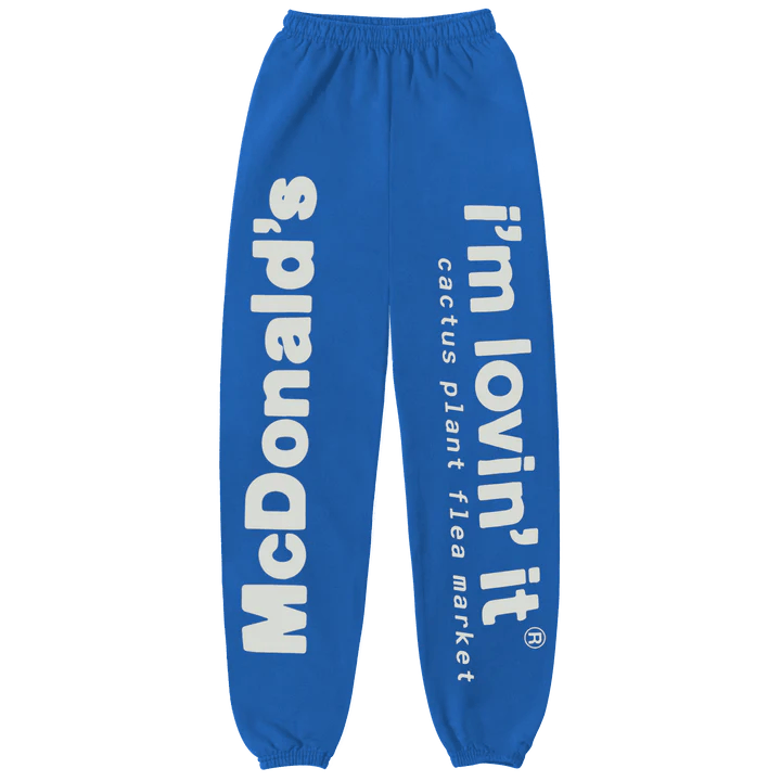 image of Cpfm X Mcdonald's Drive Thru Blue Sweatpants (Size Small), Men's (Size 30)