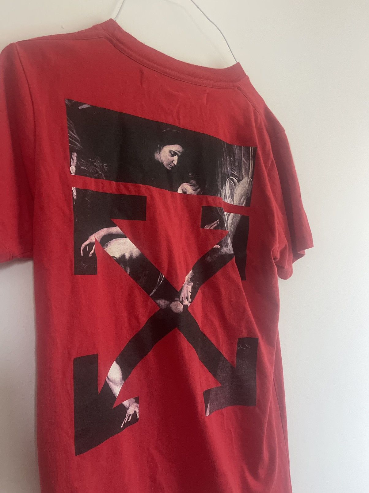 Off-White Off white red Caravaggio TEE Size US M / EU 48-50 / 2 - 8 Thumbnail