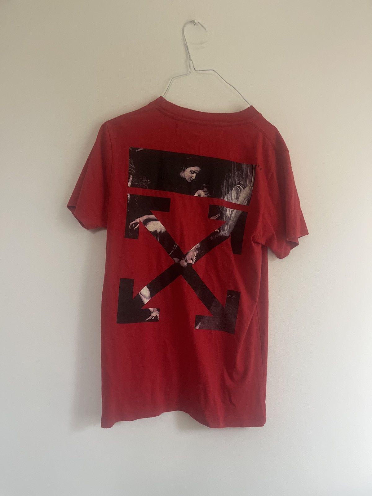 Off-White Off white red Caravaggio TEE Size US M / EU 48-50 / 2 - 6 Thumbnail