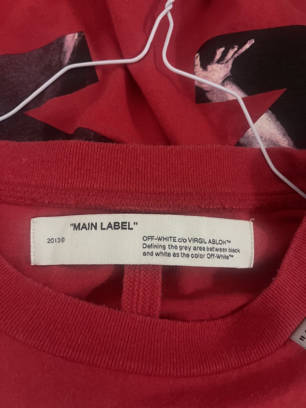 Off-White Off white red Caravaggio TEE Size US M / EU 48-50 / 2 - 10 Thumbnail