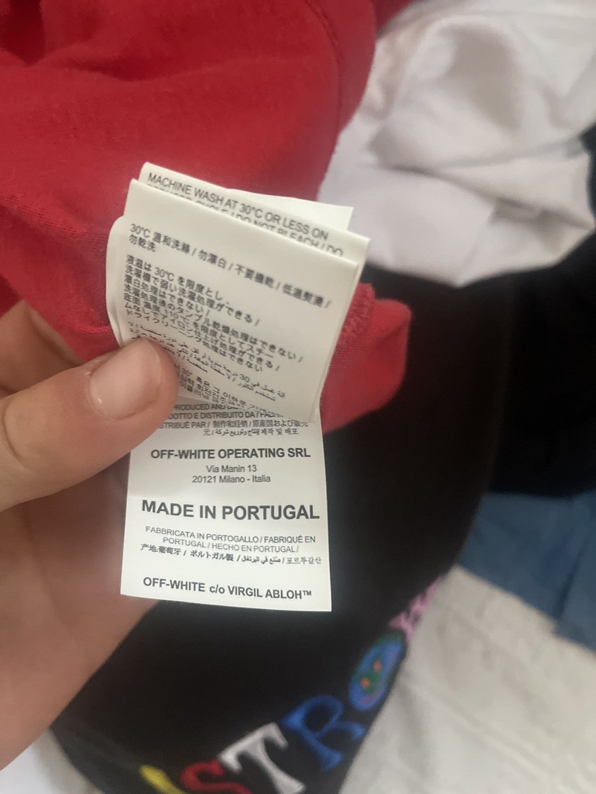 Off-White Off white red Caravaggio TEE Size US M / EU 48-50 / 2 - 14 Thumbnail