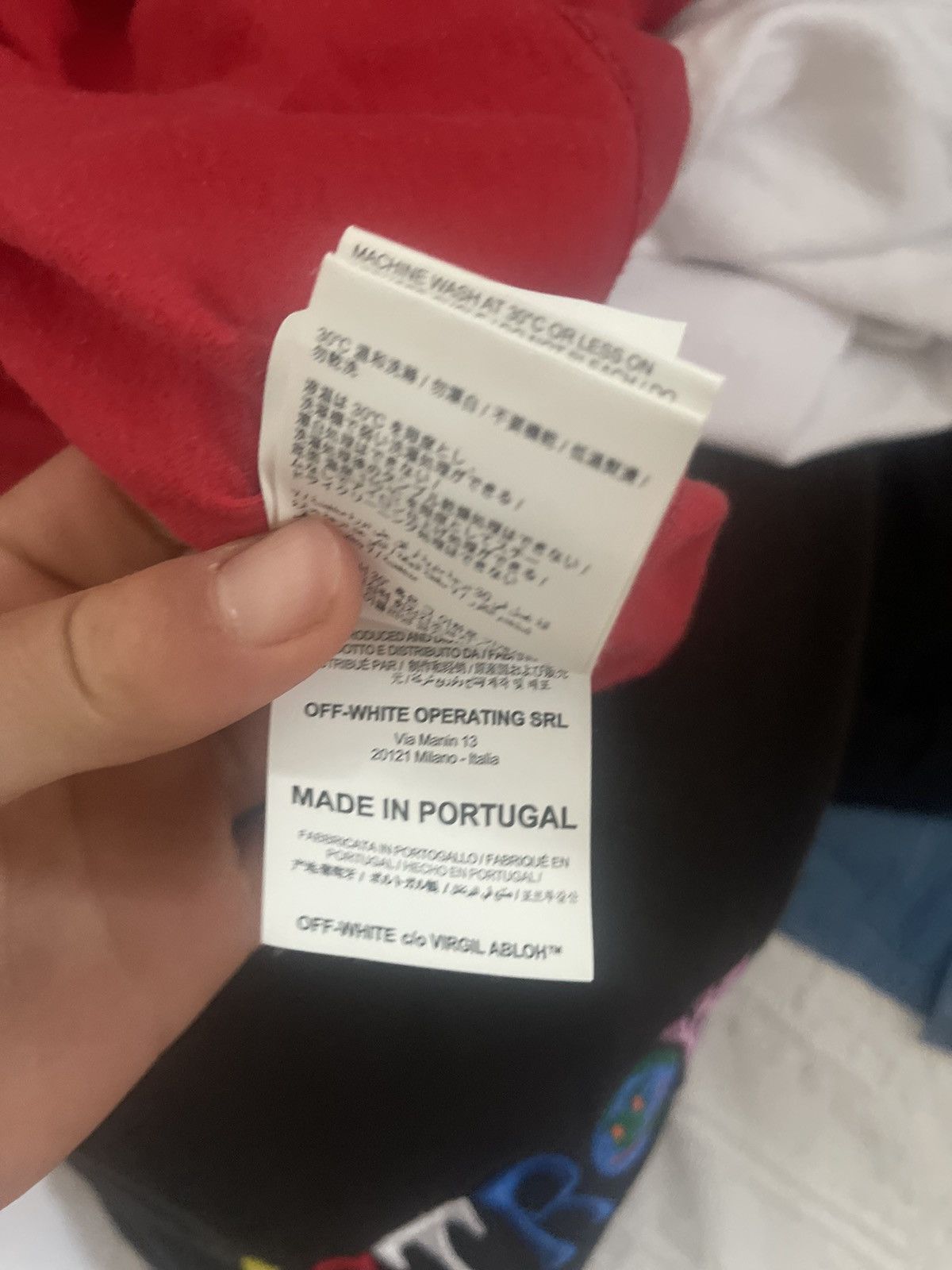 Off-White Off white red Caravaggio TEE Size US M / EU 48-50 / 2 - 13 Thumbnail