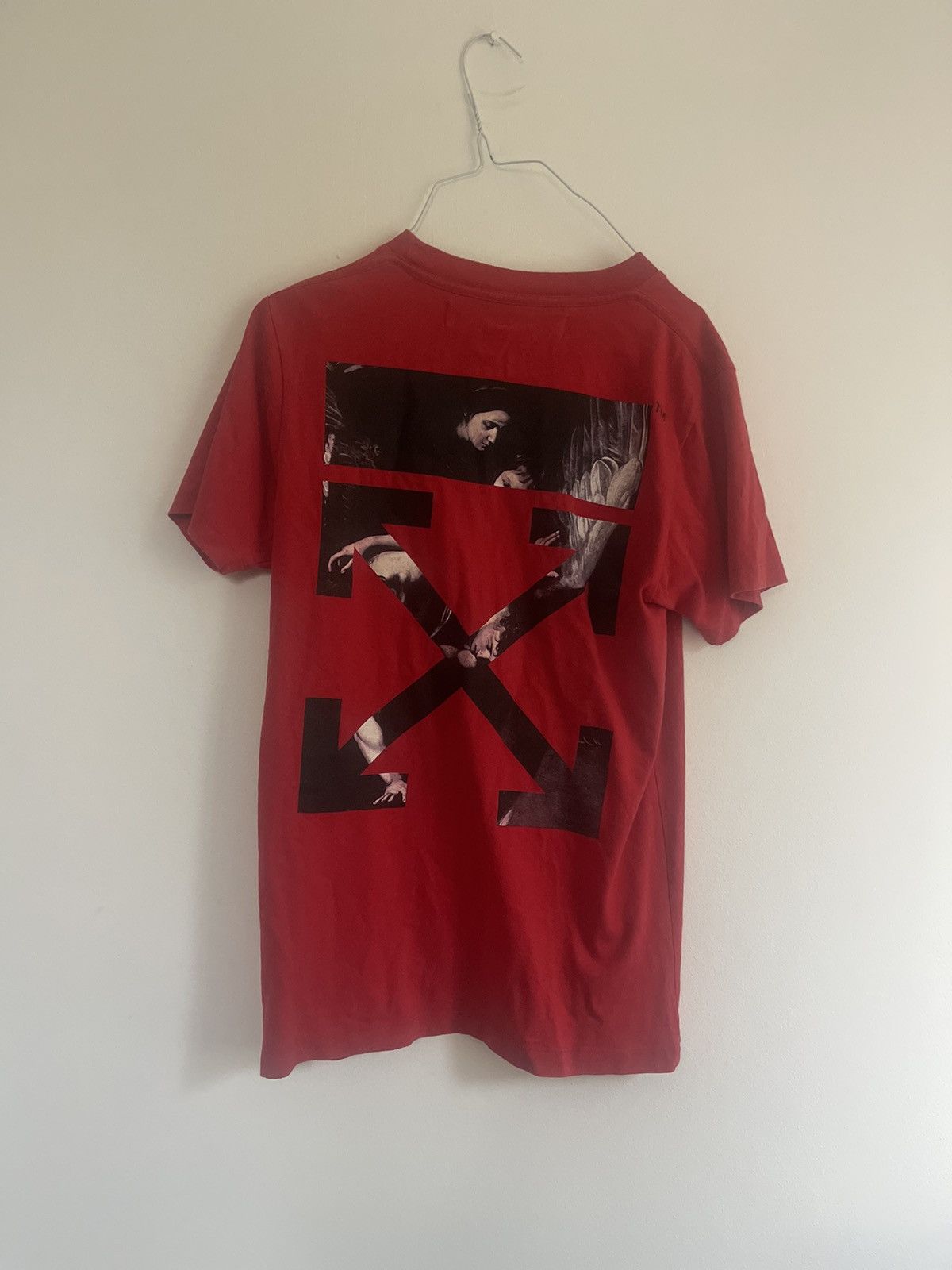 Off-White Off white red Caravaggio TEE Size US M / EU 48-50 / 2 - 1 Thumbnail