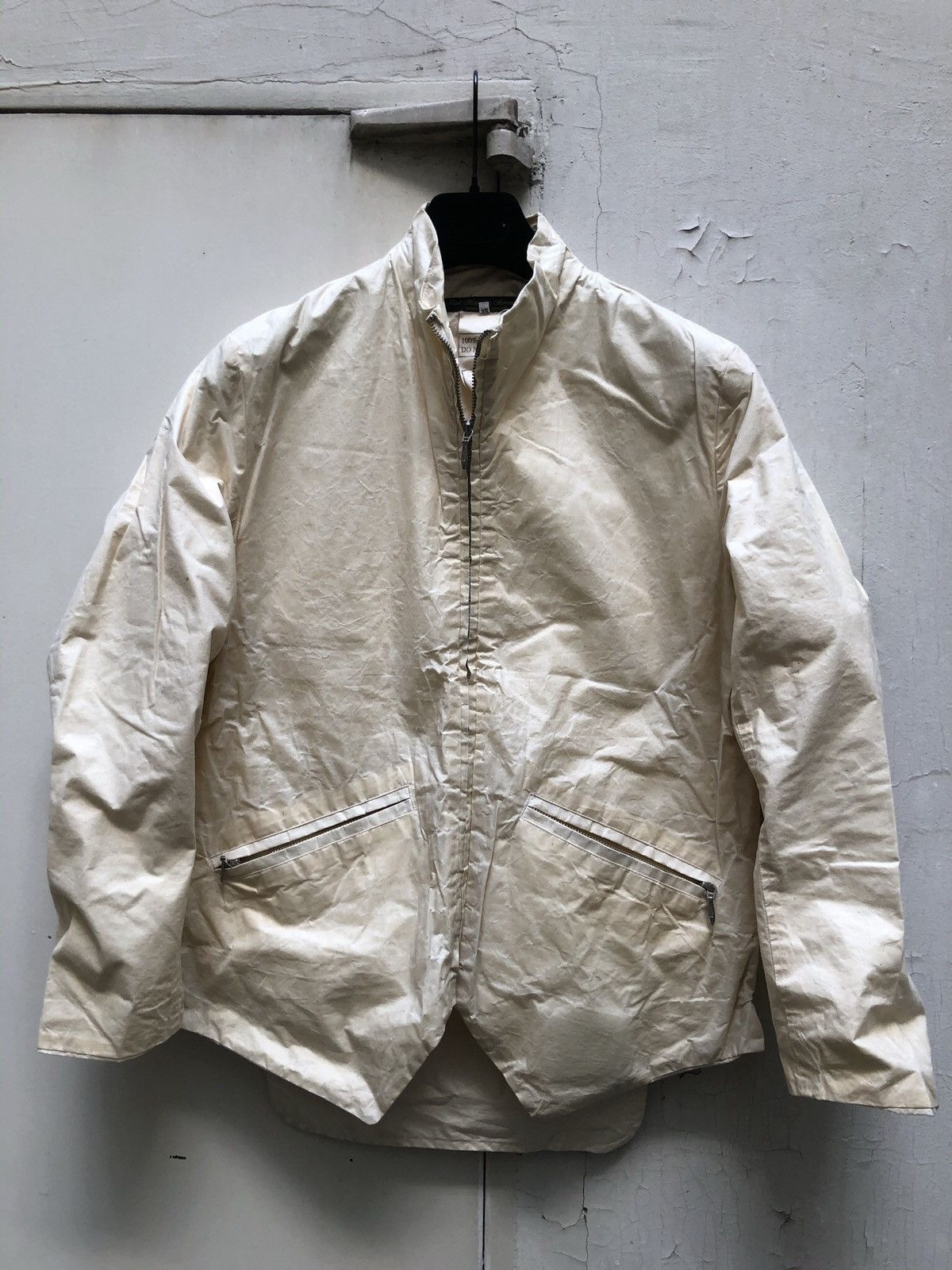 image of Paul Harnden Shoemakers Jerkin Jacket Xs in White, Men's