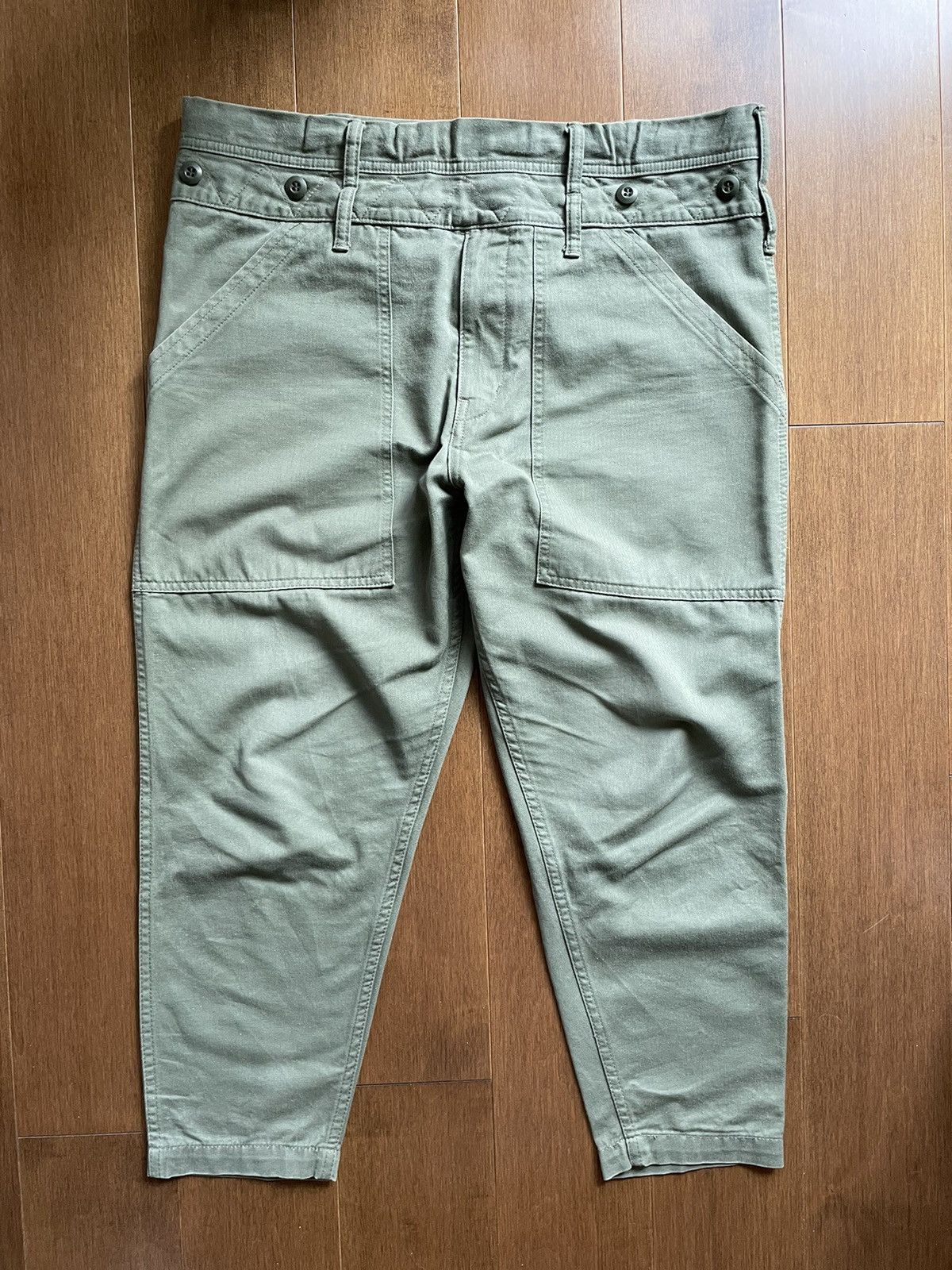 image of Comme Des Garcons x Ganryu Pants in Army Green, Men's (Size 30)