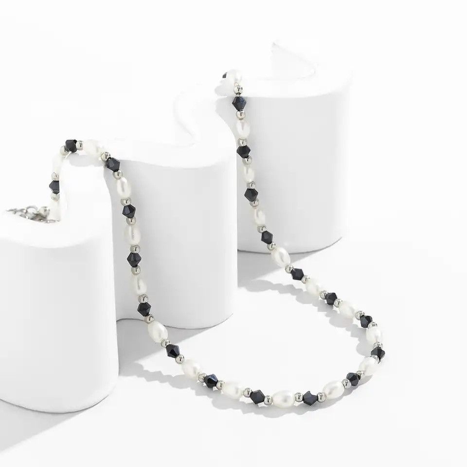 Jewelry Small Imitation Pearl Beads Chain Short Choker Necklace Size ONE SIZE - 2 Thumbnail
