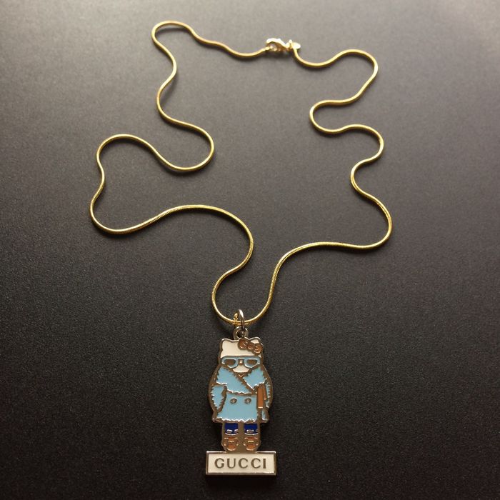 Gucci Rare Gucci x Hello Kitty 2014 Pendant Necklace Sanrio