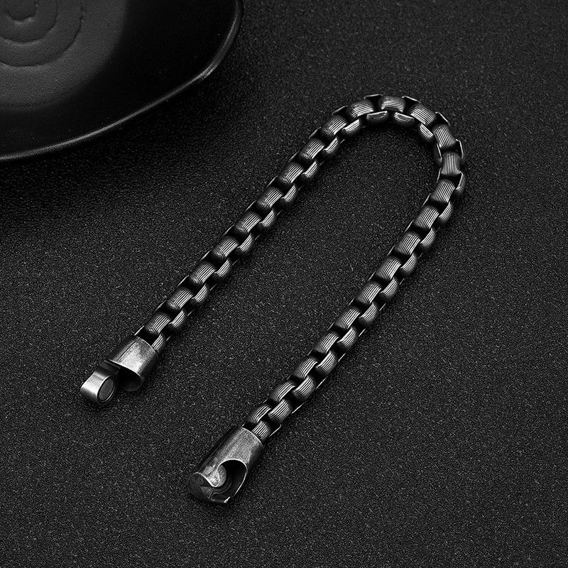 Jewelry 316L Stainless Steel Hand Chain Bangle Bracelet Size ONE SIZE - 3 Thumbnail