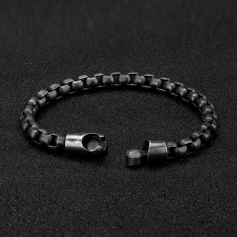 Jewelry 316L Stainless Steel Hand Chain Bangle Bracelet Size ONE SIZE - 2 Thumbnail