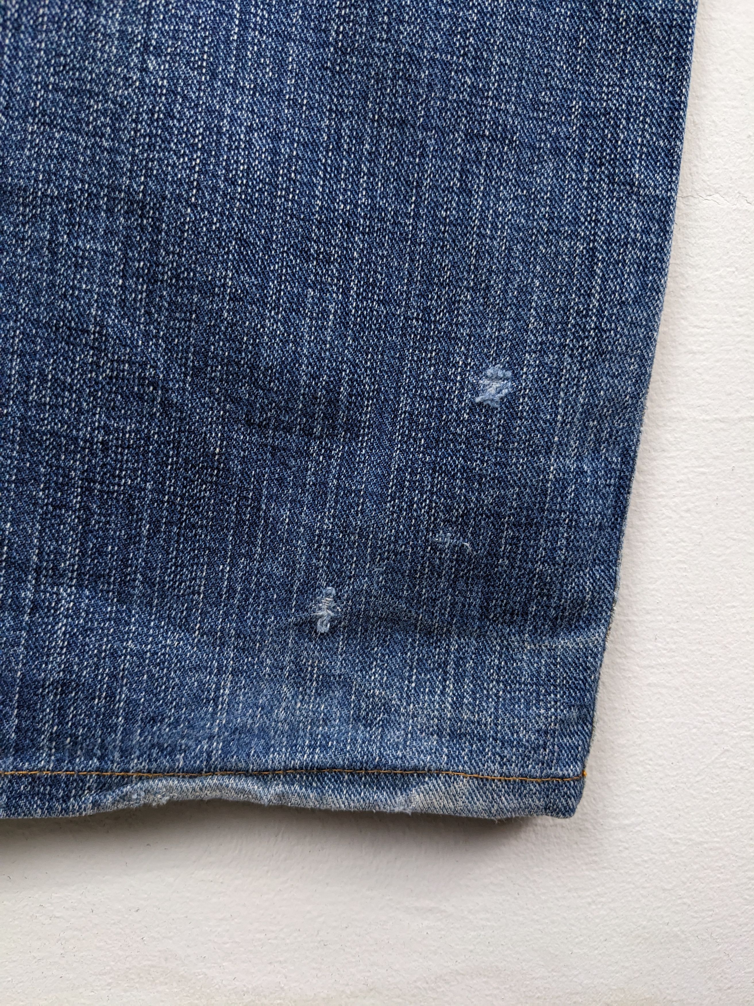 45rpm × Vintage Vintage 45 Rpm Distressed Jeans Patchwork Kapital Style Size US 32 / EU 48 - 19 Thumbnail