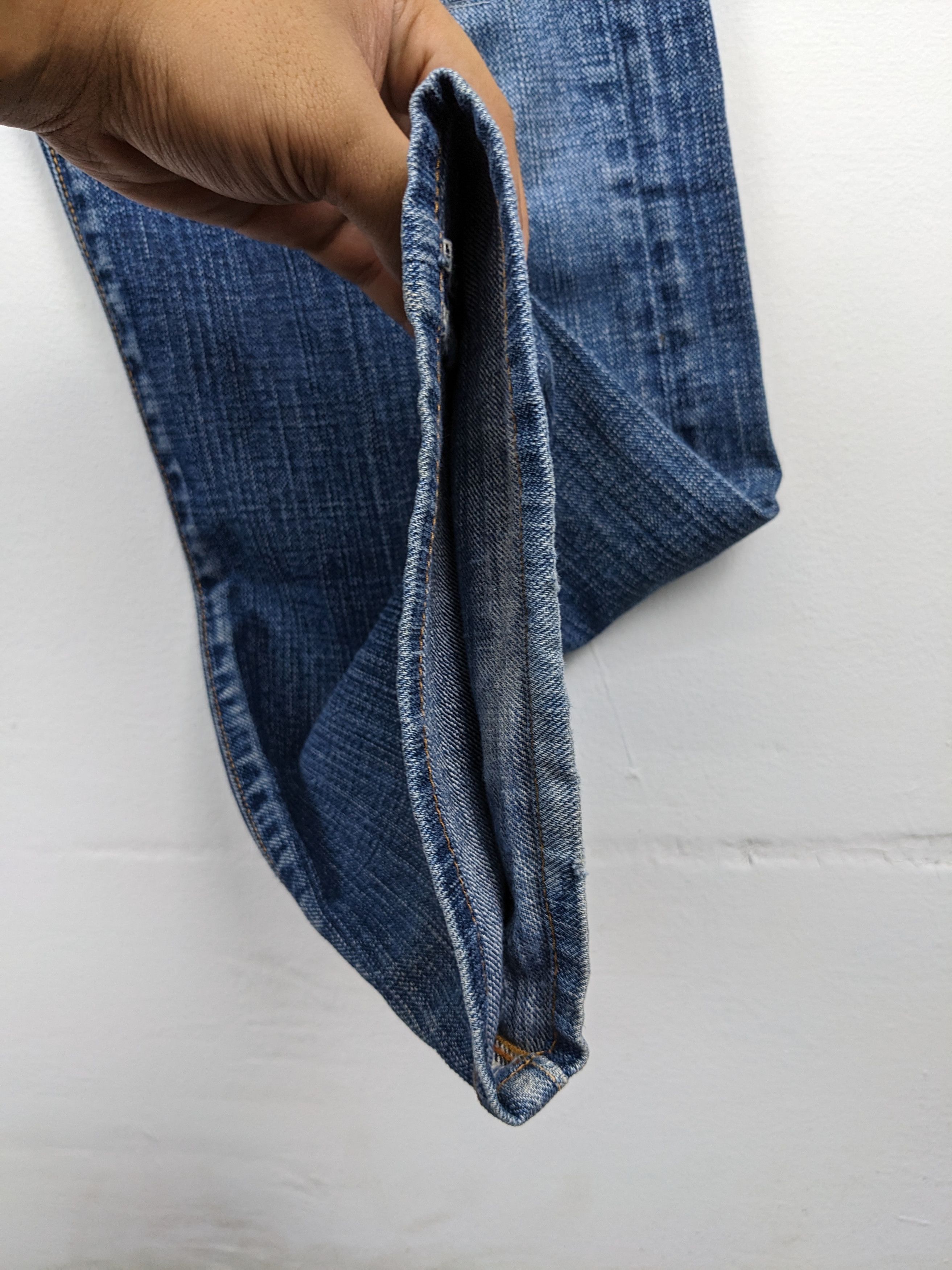 45rpm × Vintage Vintage 45 Rpm Distressed Jeans Patchwork Kapital Style Size US 32 / EU 48 - 11 Thumbnail