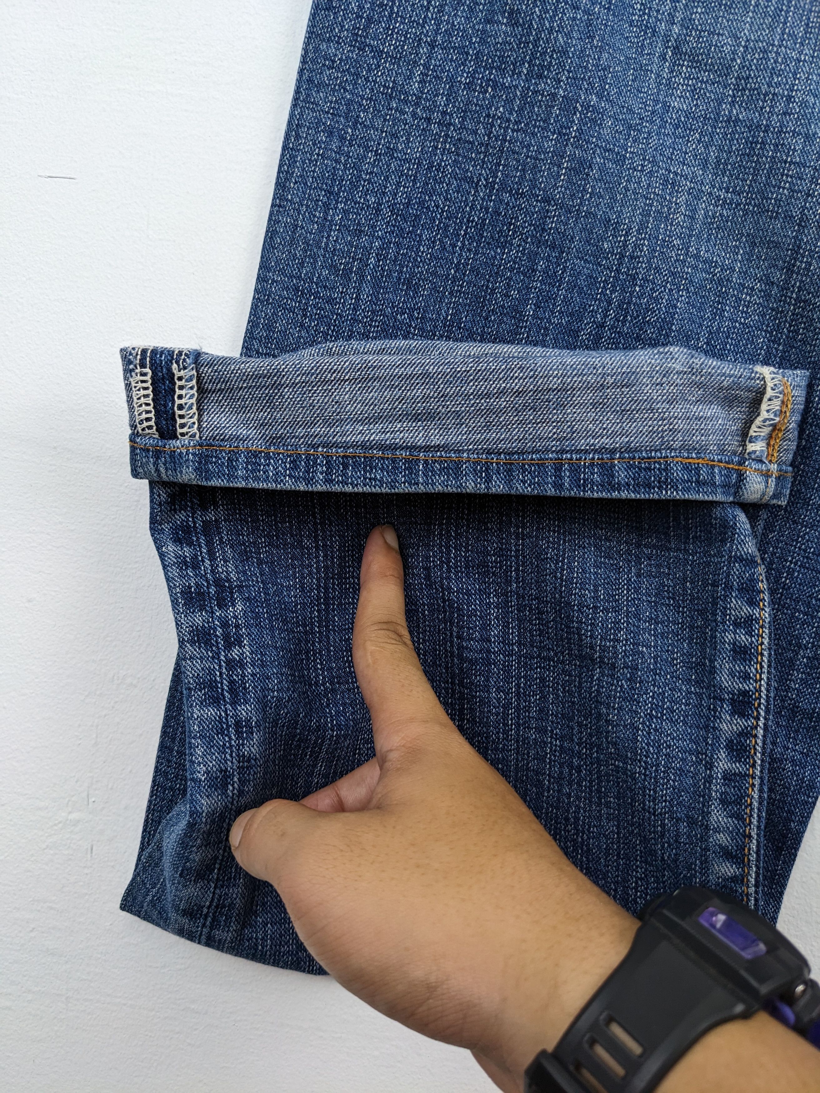 45rpm × Vintage Vintage 45 Rpm Distressed Jeans Patchwork Kapital Style Size US 32 / EU 48 - 18 Thumbnail