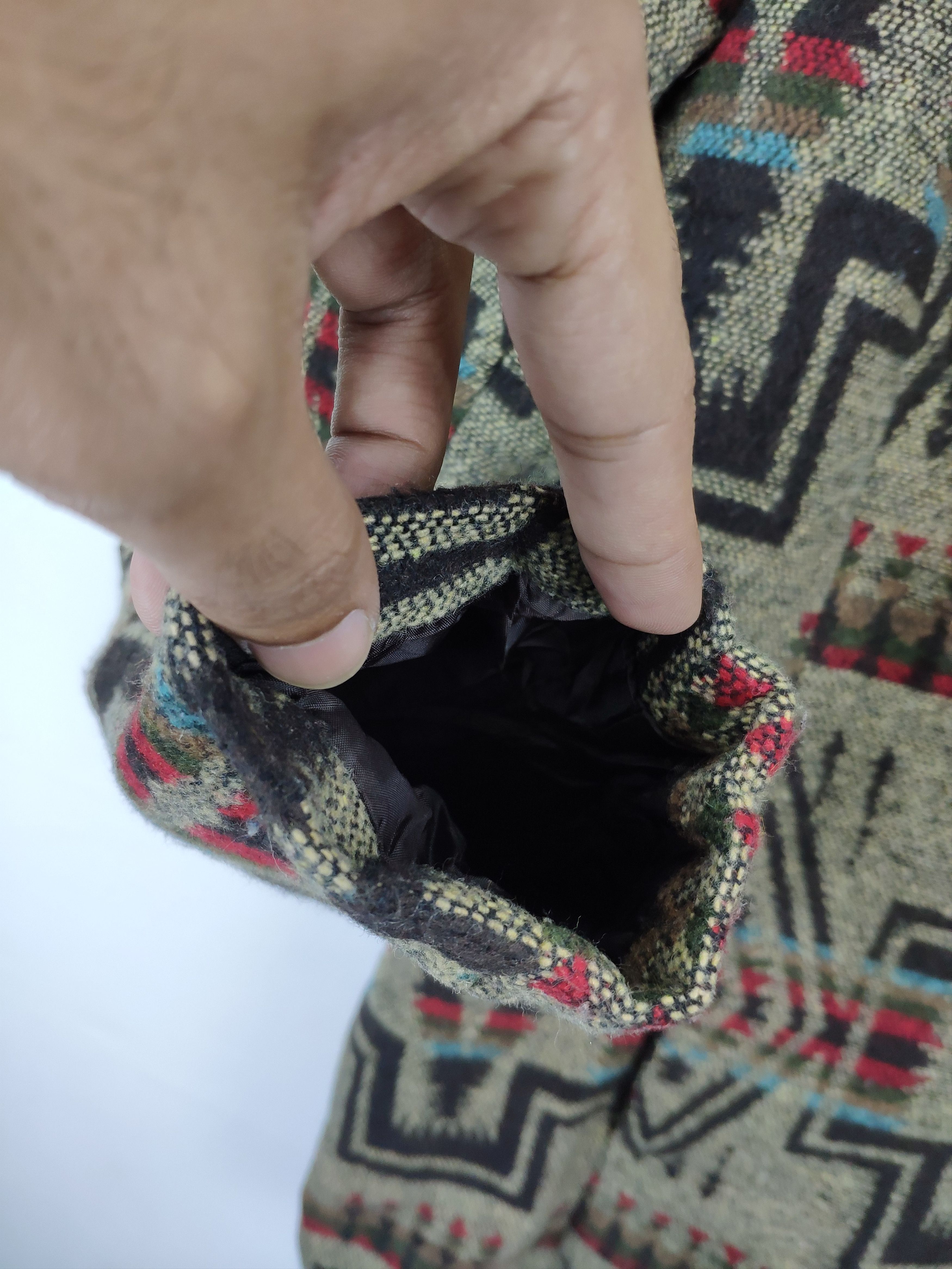 Mossimo × Vintage Vintage Mossimo Wool Hoodie Cardigan Navajo Style Size M / US 6-8 / IT 42-44 - 8 Thumbnail