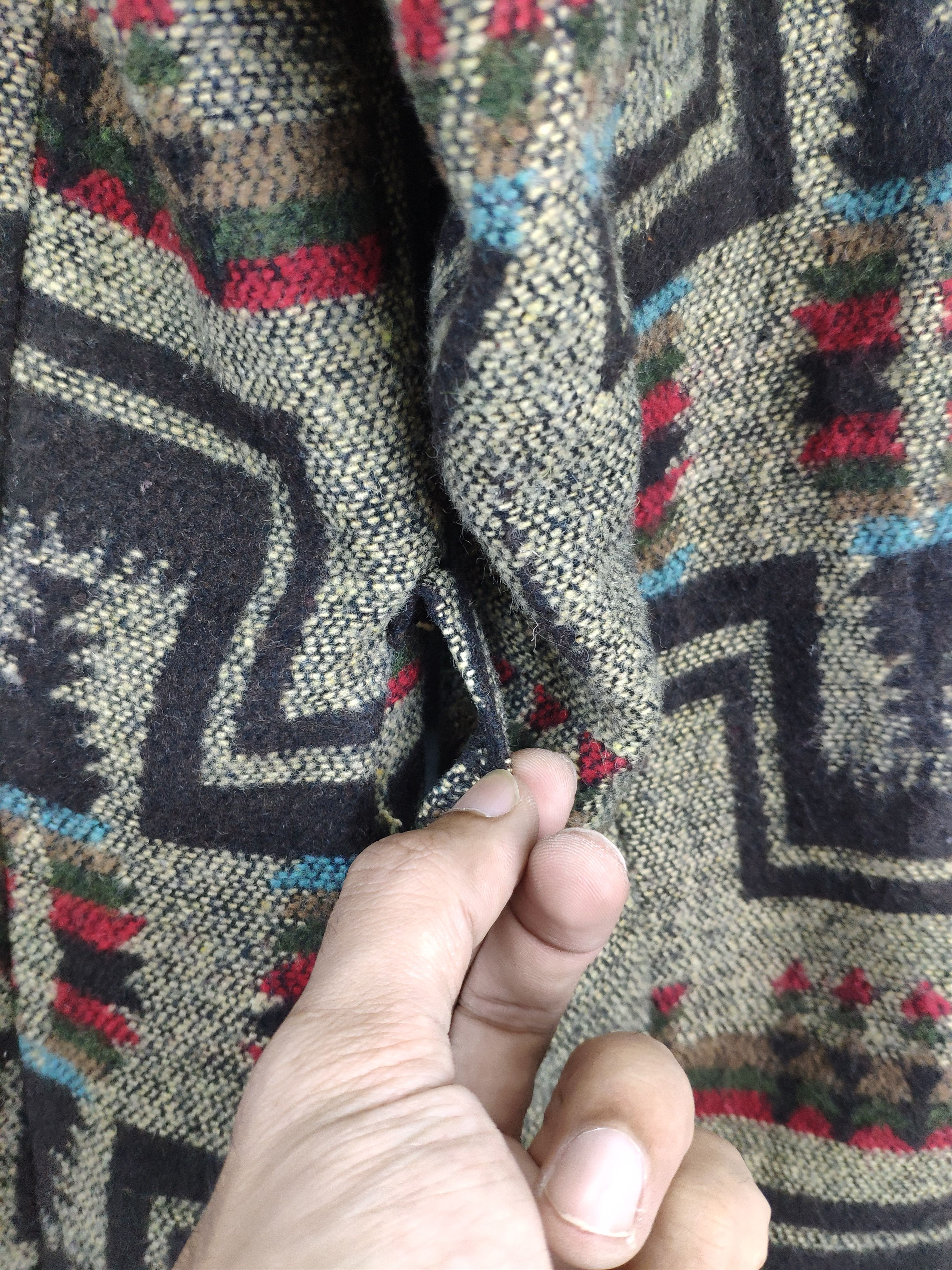 Mossimo × Vintage Vintage Mossimo Wool Hoodie Cardigan Navajo Style Size M / US 6-8 / IT 42-44 - 12 Thumbnail