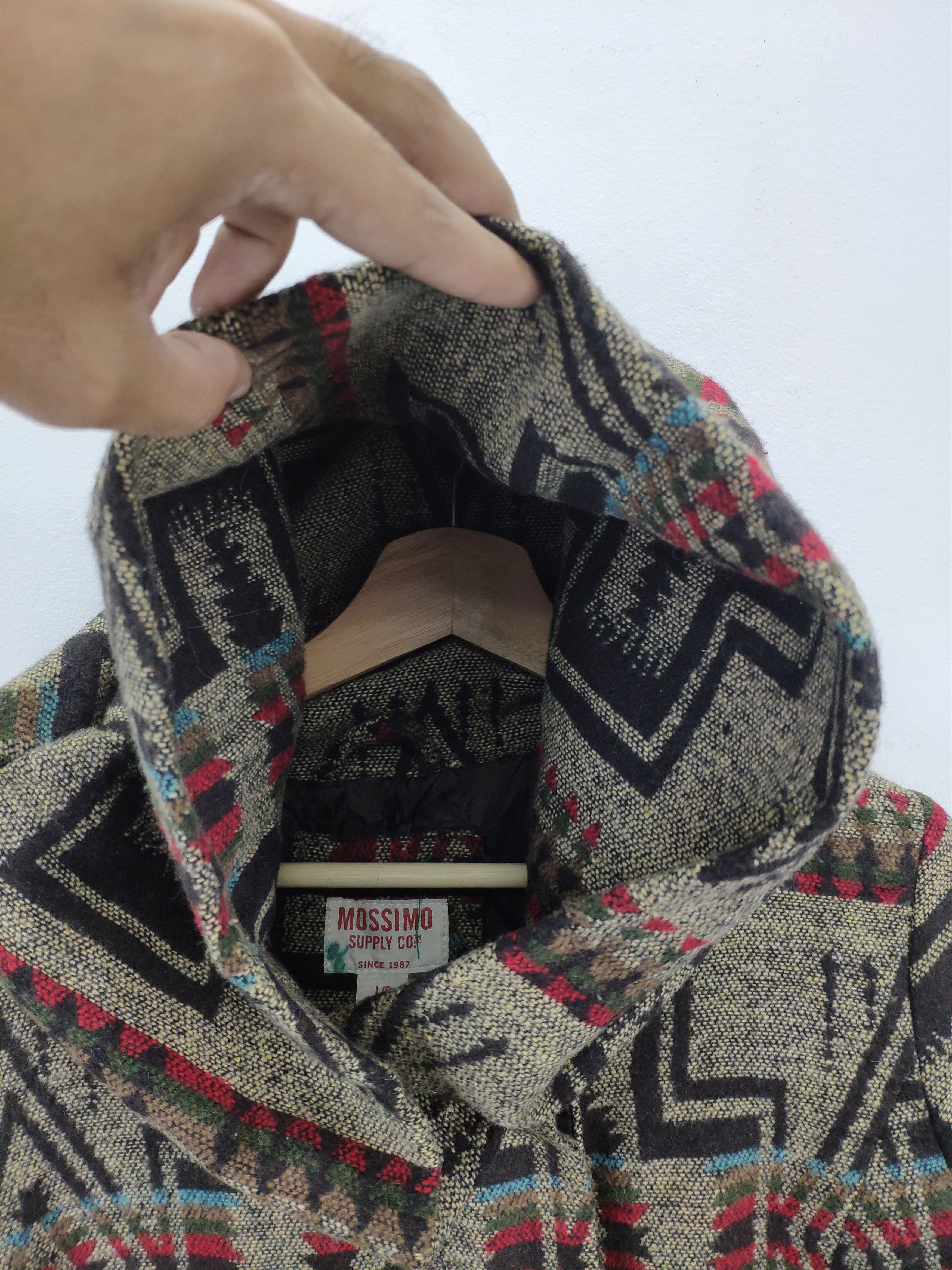 Mossimo × Vintage Vintage Mossimo Wool Hoodie Cardigan Navajo Style Size M / US 6-8 / IT 42-44 - 9 Thumbnail