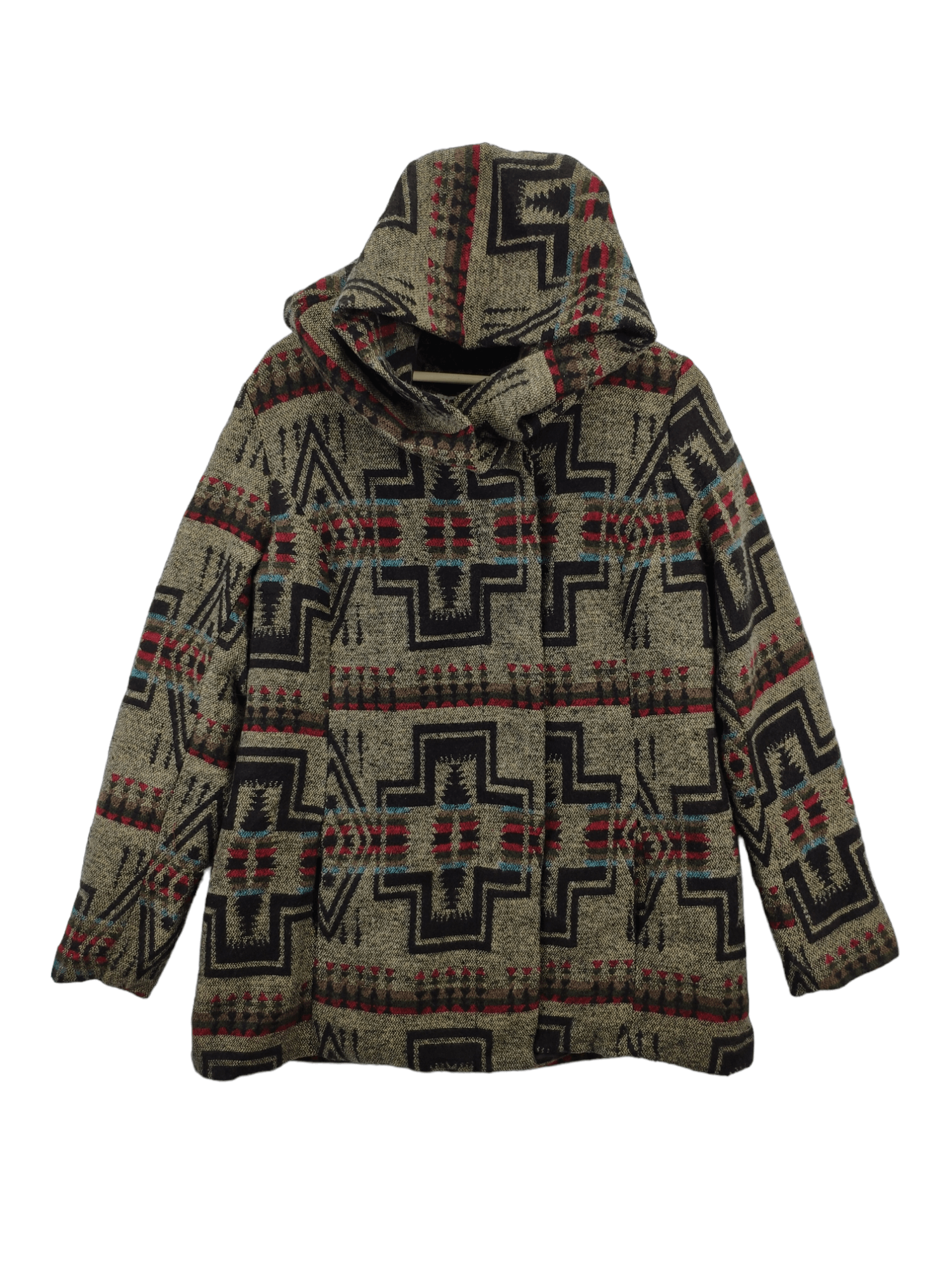 Vintage Mossimo Wool Hoodie Cardigan Navajo Style