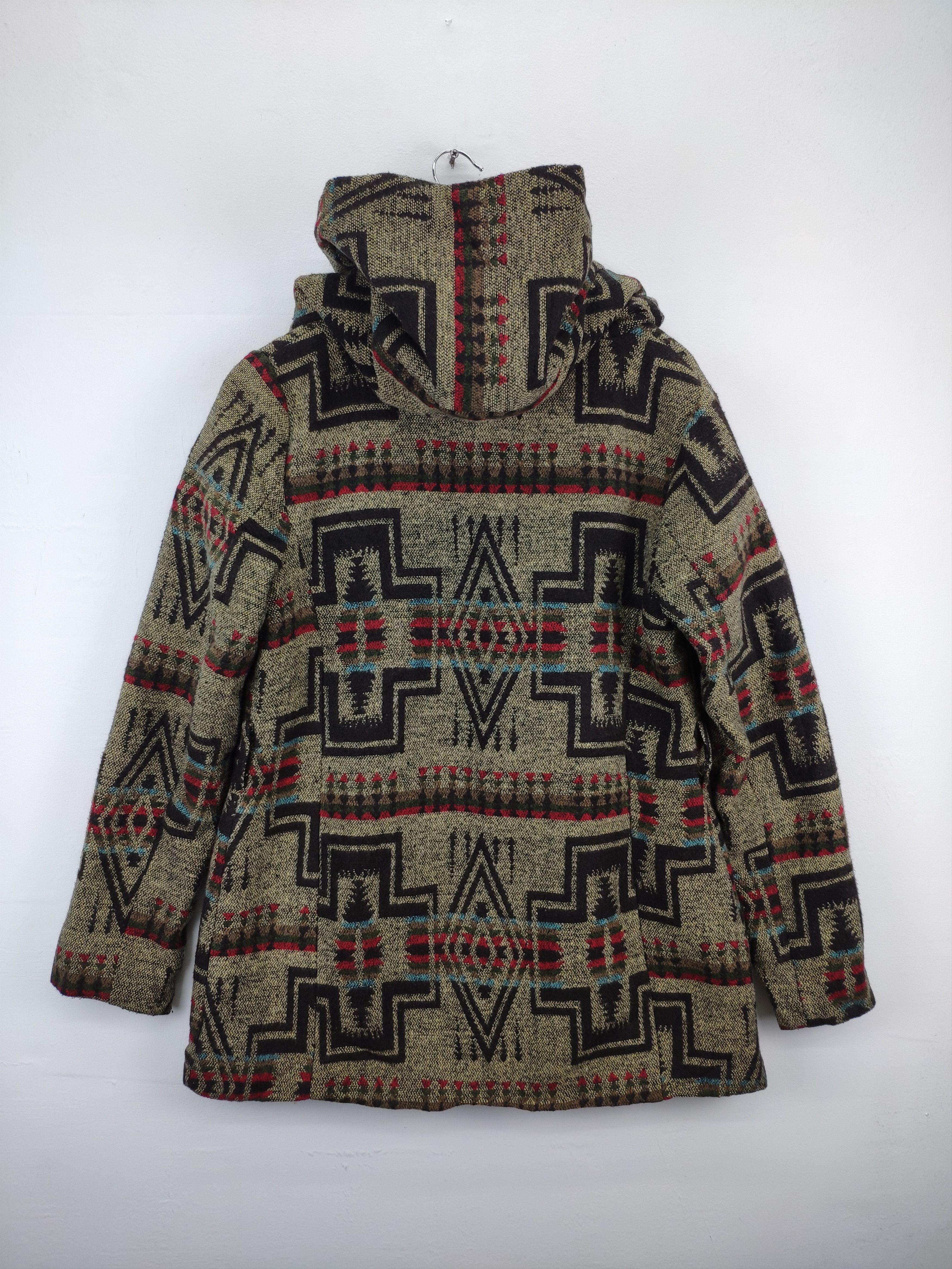 Mossimo × Vintage Vintage Mossimo Wool Hoodie Cardigan Navajo Style Size M / US 6-8 / IT 42-44 - 2 Thumbnail