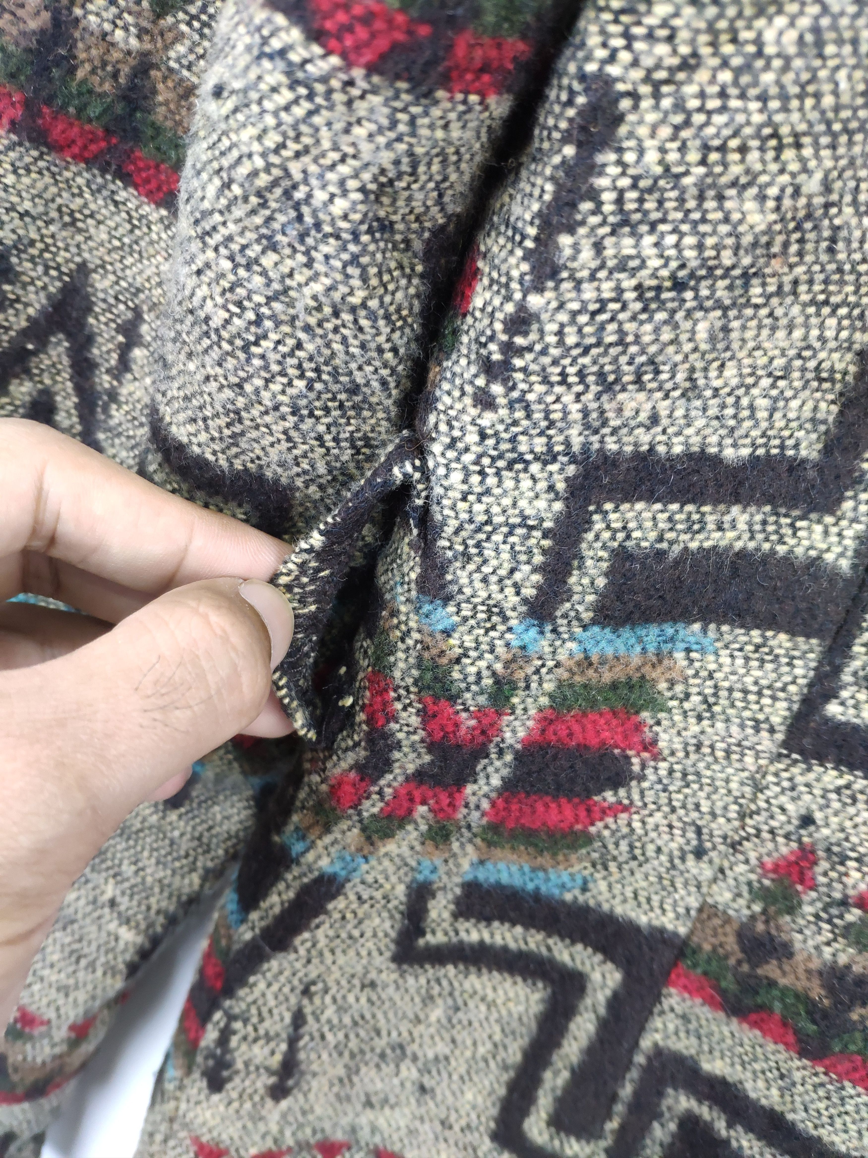 Mossimo × Vintage Vintage Mossimo Wool Hoodie Cardigan Navajo Style Size M / US 6-8 / IT 42-44 - 13 Thumbnail