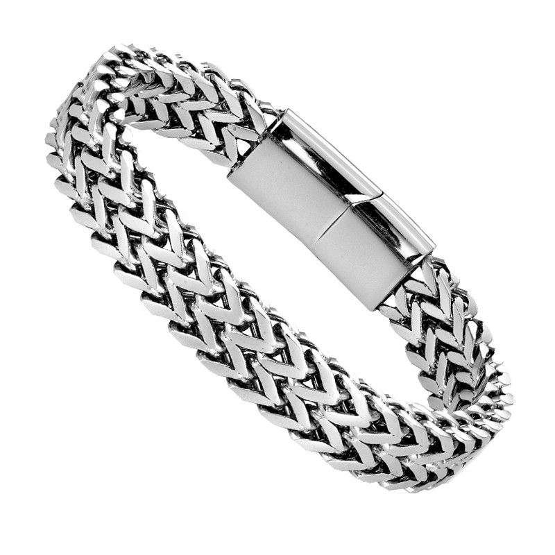 Jewelry Stainless Steel Curb Chain Bangle Bracelet Size ONE SIZE - 2 Thumbnail