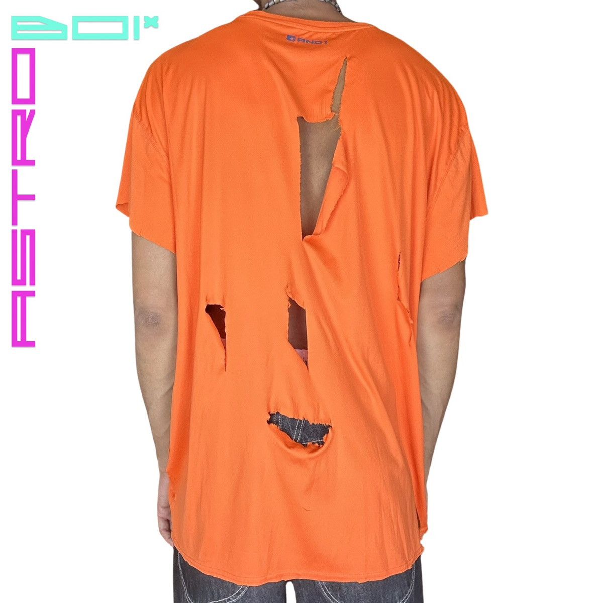 Vintage ASTROBOI* AND ONE ORANGE ATHLETIC T-SHIRT _ XXL Size US XXL / EU 58 / 5 - 5 Thumbnail