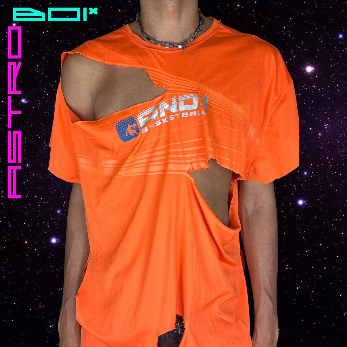 Vintage ASTROBOI* AND ONE ORANGE ATHLETIC T-SHIRT _ XXL Size US XXL / EU 58 / 5 - 1 Thumbnail