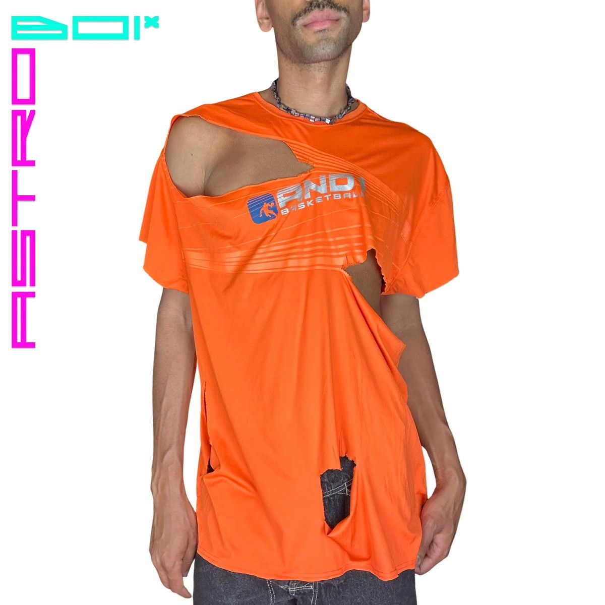 Vintage ASTROBOI* AND ONE ORANGE ATHLETIC T-SHIRT _ XXL Size US XXL / EU 58 / 5 - 2 Thumbnail