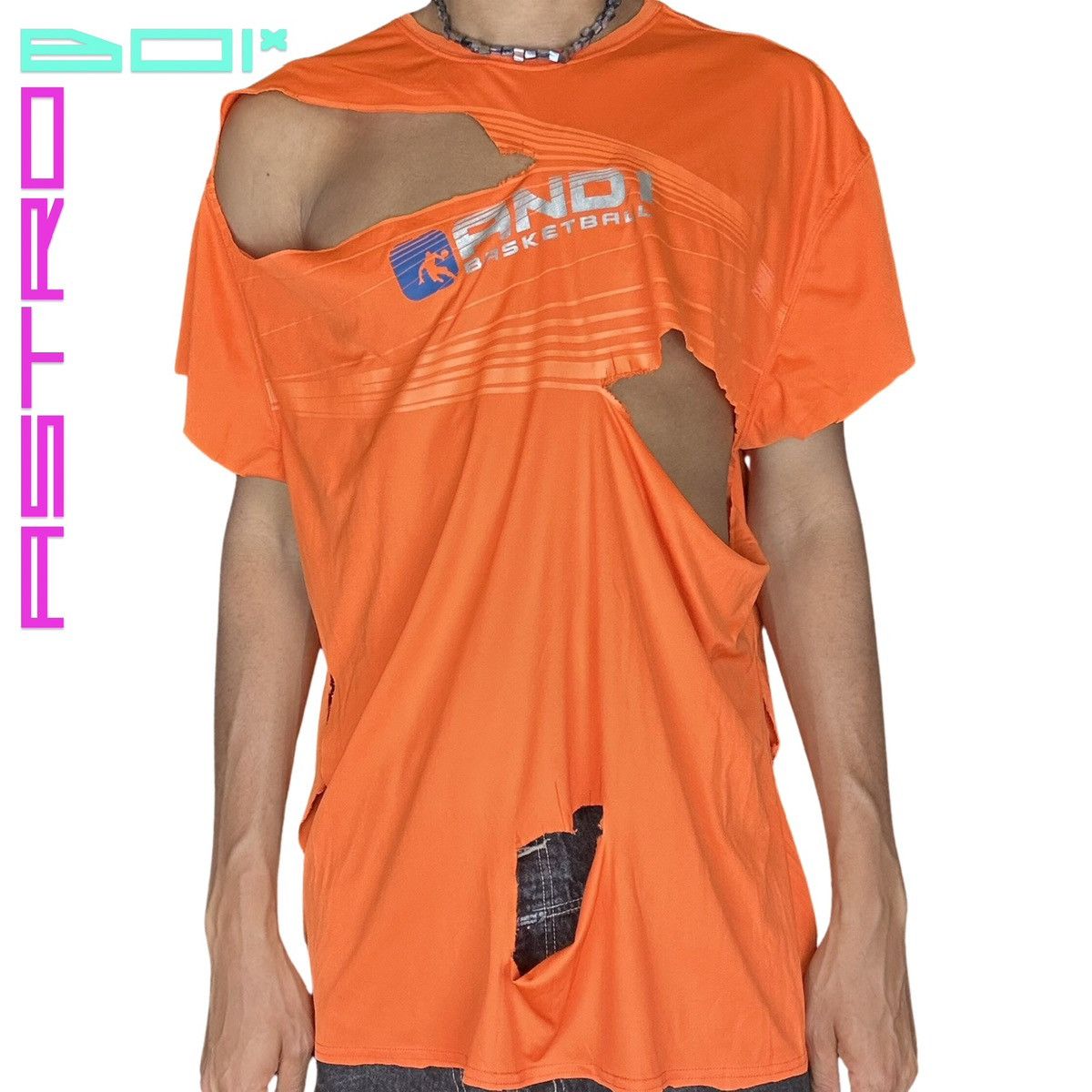 Vintage ASTROBOI* AND ONE ORANGE ATHLETIC T-SHIRT _ XXL Size US XXL / EU 58 / 5 - 3 Thumbnail