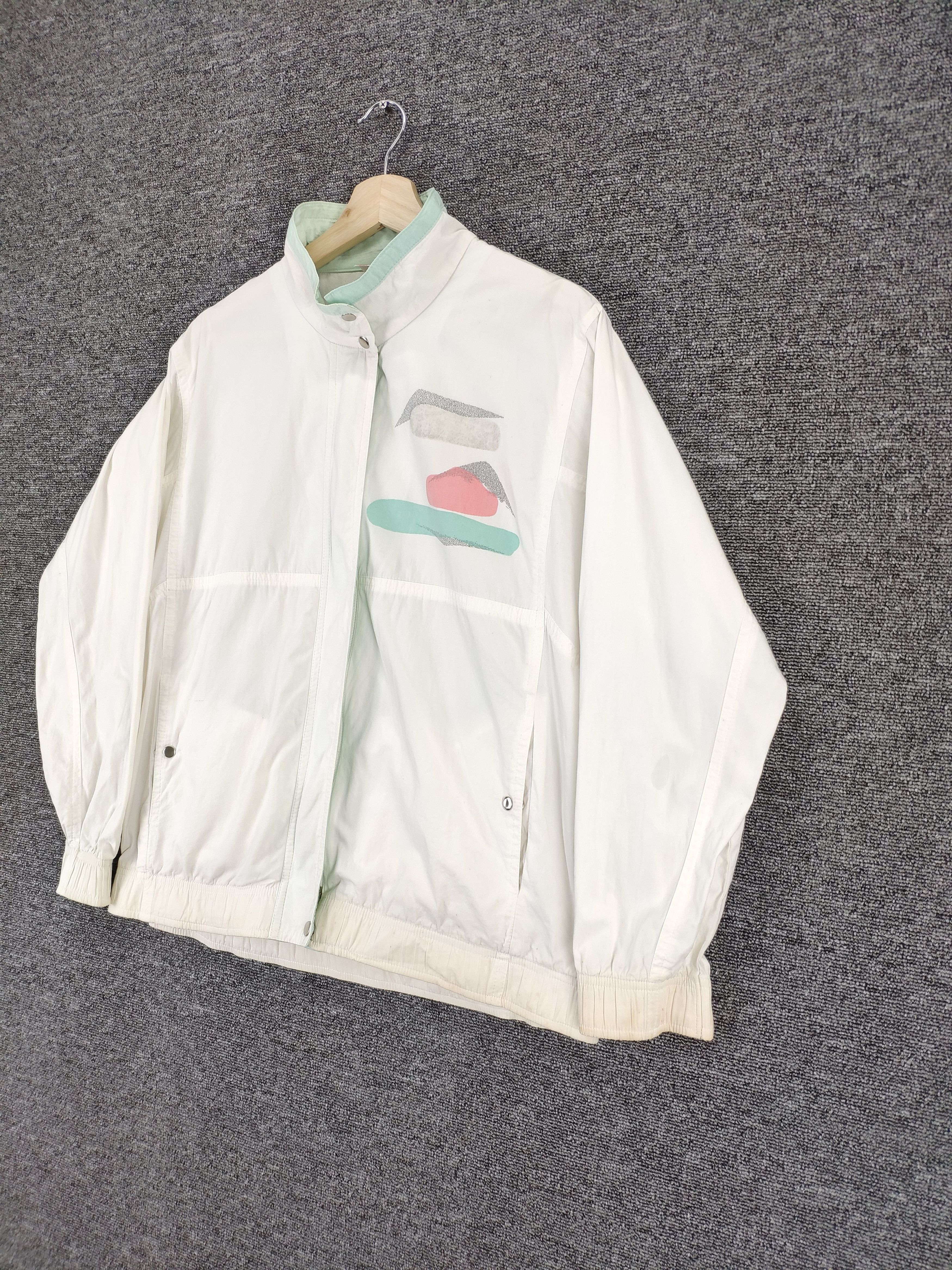 Art Comes First × Vintage Vintage Jacket Abstract Art Motif Size US M / EU 48-50 / 2 - 2 Thumbnail
