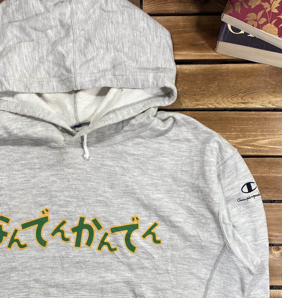 Champion × Japanese Brand × Vintage Vintage Champion Japanese Art Sweatshirt Hoodie Big Logo L Size US L / EU 52-54 / 3 - 5 Thumbnail