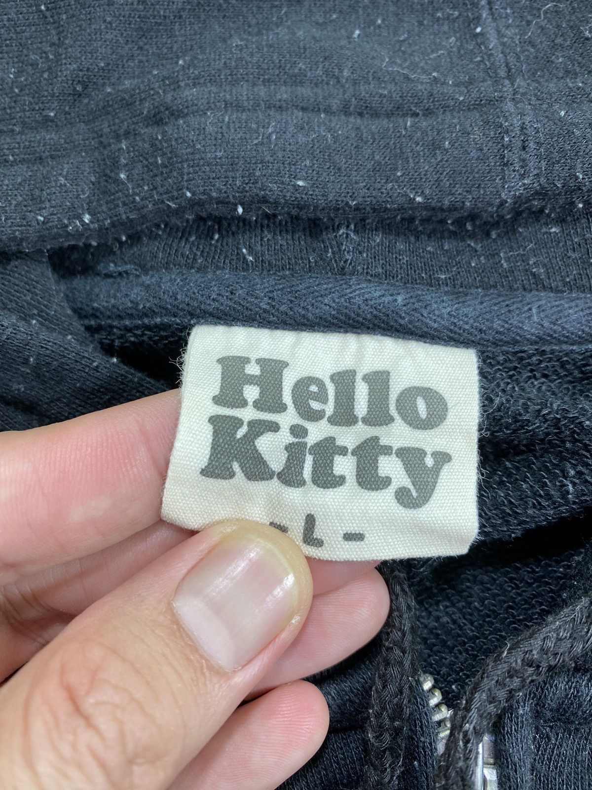 Japanese Brand × Vintage Vintage Hello Kitty Big Logo With Hoodie Sweatshirt Size L Size US L / EU 52-54 / 3 - 8 Thumbnail