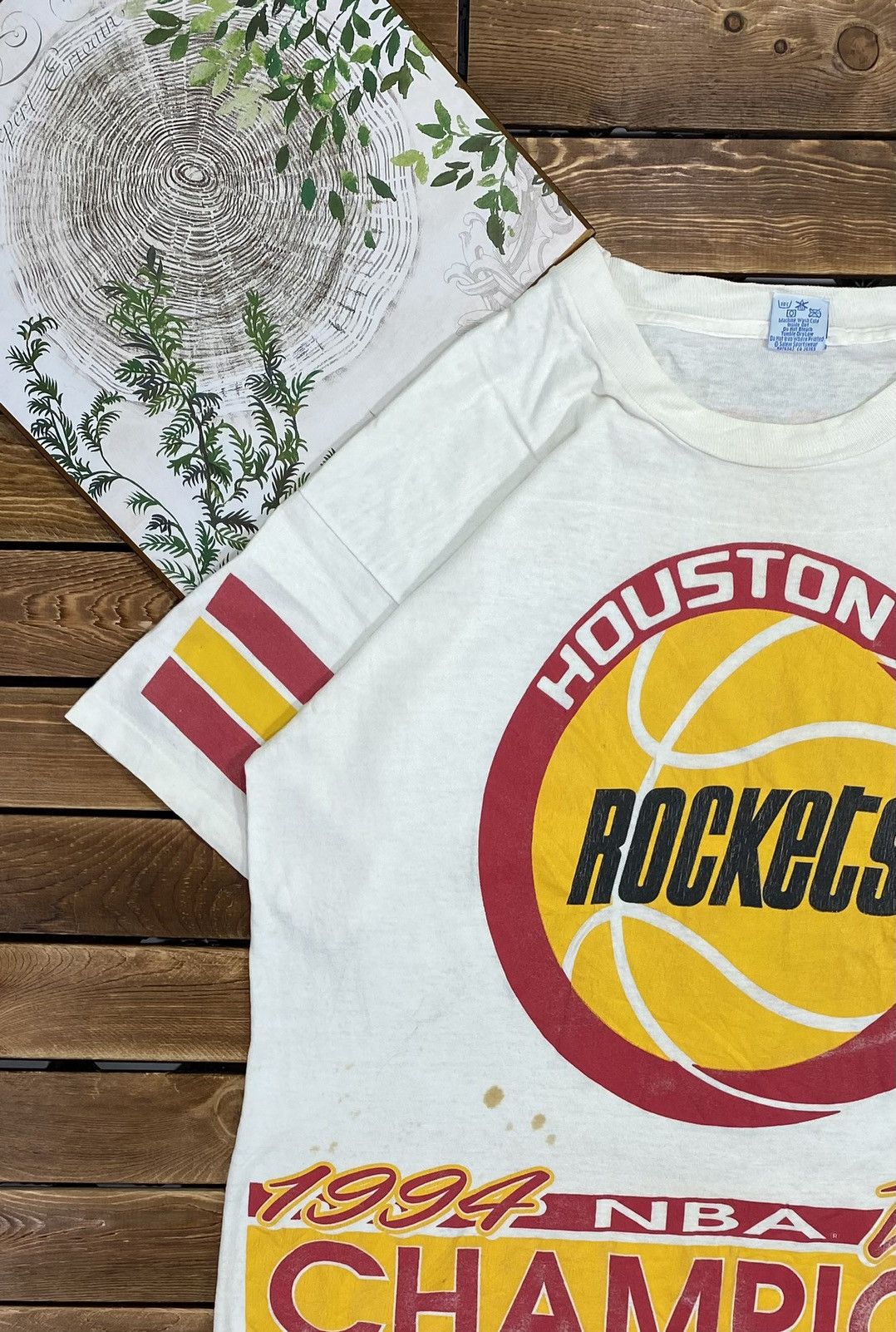 NBA × Vintage Vintage Houston Rockest Nba Finals 1994 Salem Tag Size L Size US L / EU 52-54 / 3 - 6 Thumbnail