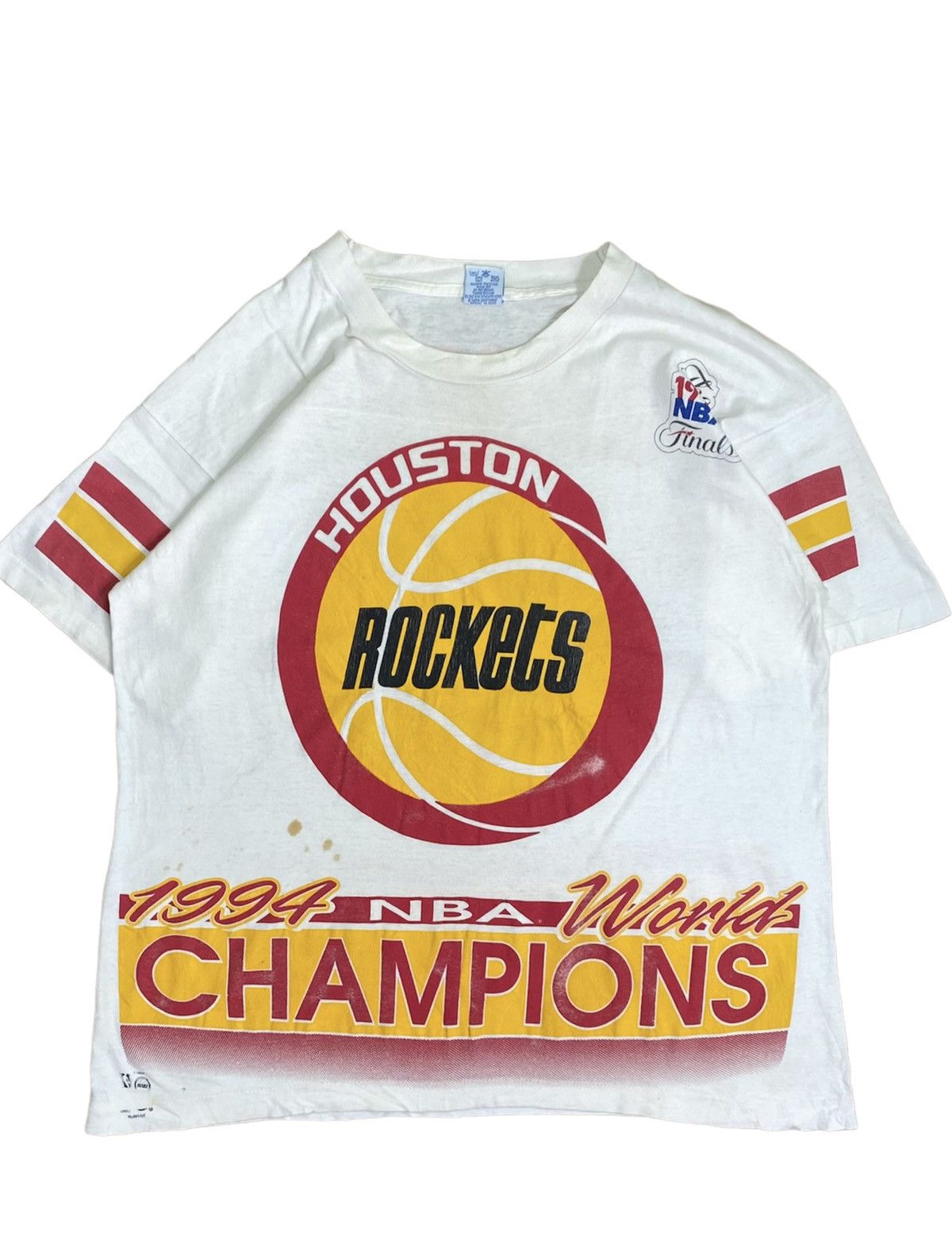 NBA × Vintage Vintage Houston Rockest Nba Finals 1994 Salem Tag Size L Size US L / EU 52-54 / 3 - 1 Thumbnail