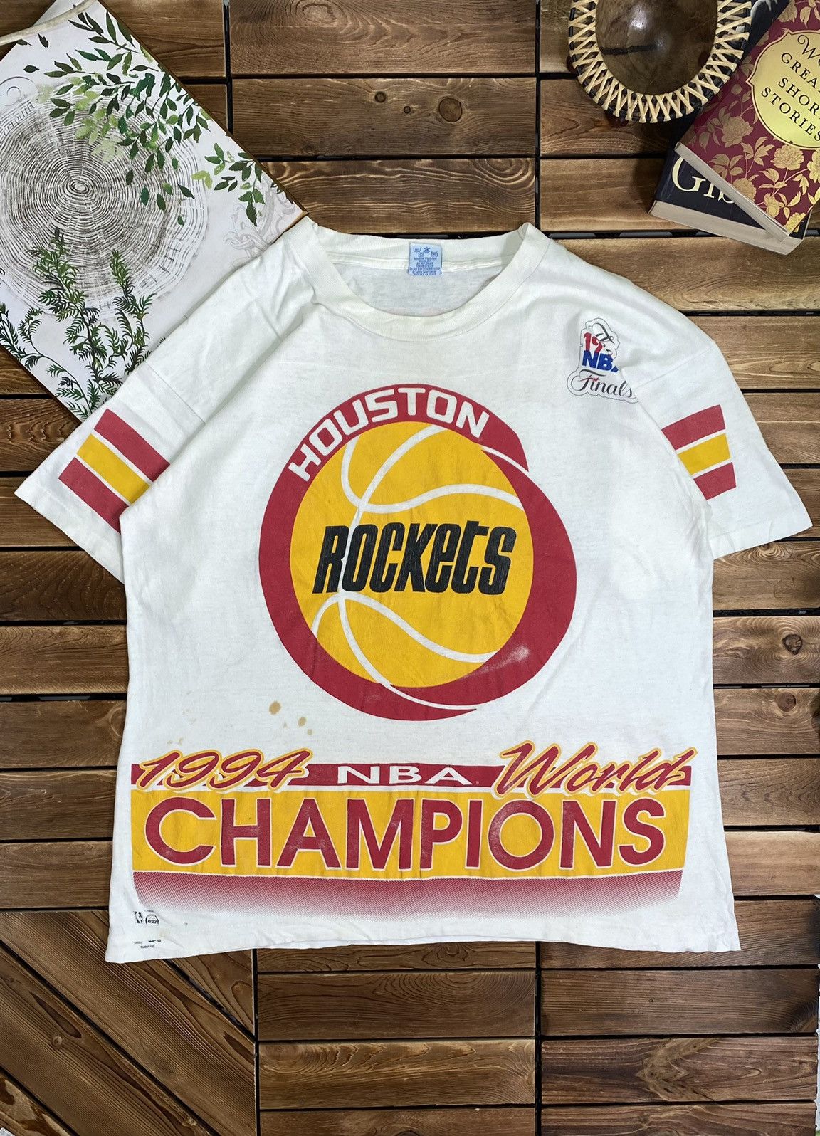 NBA × Vintage Vintage Houston Rockest Nba Finals 1994 Salem Tag Size L Size US L / EU 52-54 / 3 - 2 Thumbnail