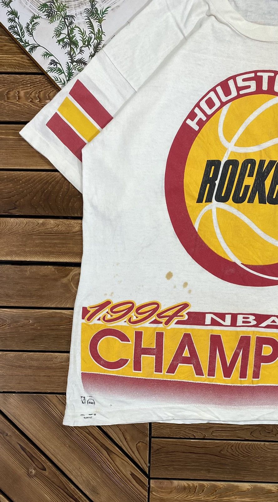 NBA × Vintage Vintage Houston Rockest Nba Finals 1994 Salem Tag Size L Size US L / EU 52-54 / 3 - 4 Thumbnail