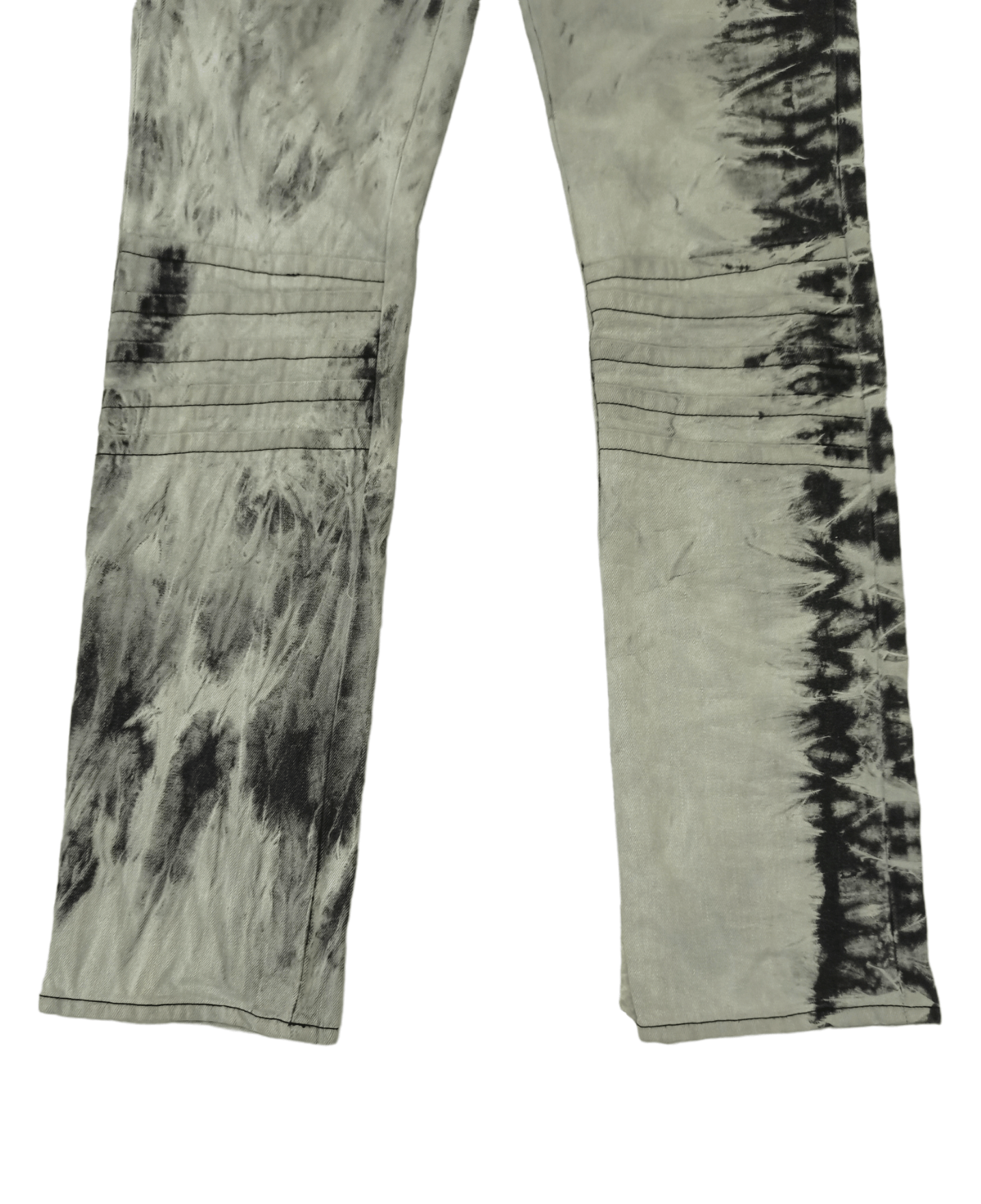Japanese Brand MiDAS Punk Zipper Smokes Denim Jeans Size US 31 - 5 Thumbnail