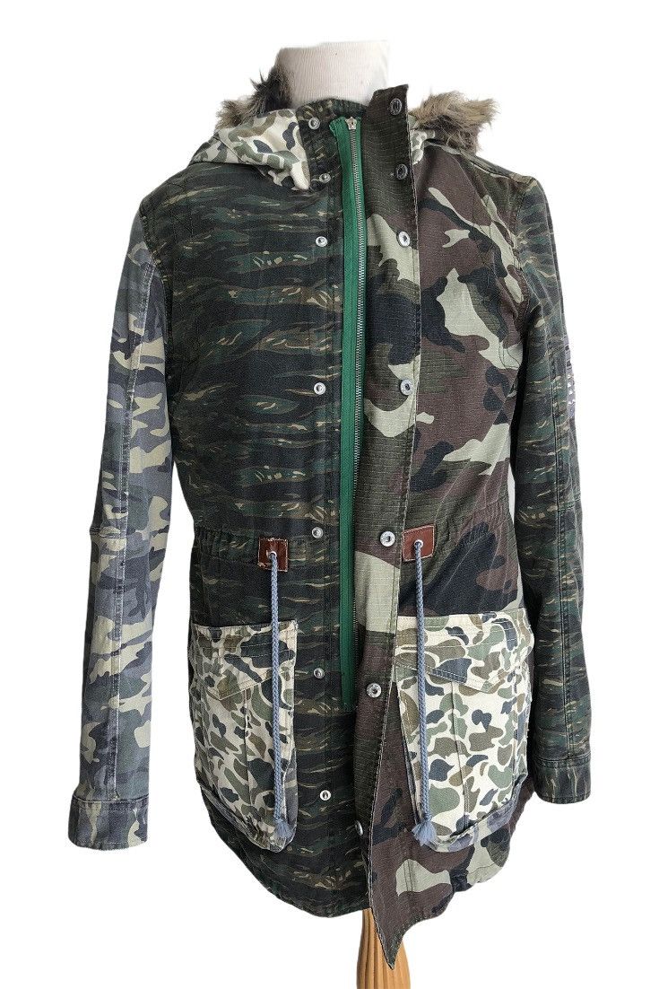 Engineered Garments 🎌 Japanese Brand Square Parka Army camouflage Size US L / EU 52-54 / 3 - 21 Thumbnail
