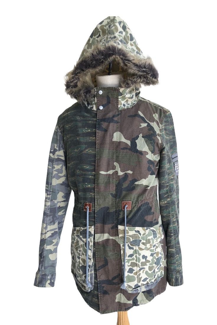Engineered Garments 🎌 Japanese Brand Square Parka Army camouflage Size US L / EU 52-54 / 3 - 1 Thumbnail