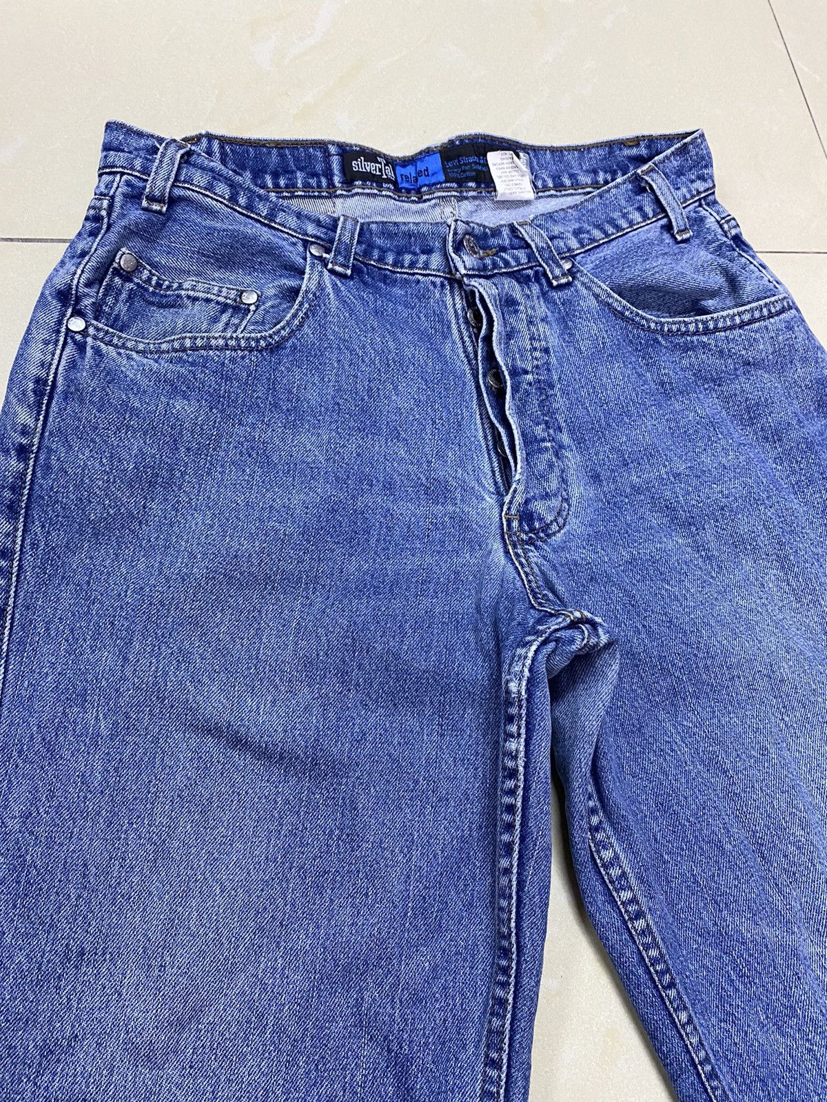 Levi's × Vintage Vintage 90’s Levis Silver Tab Button Fly Denim Size US 31 - 4 Thumbnail