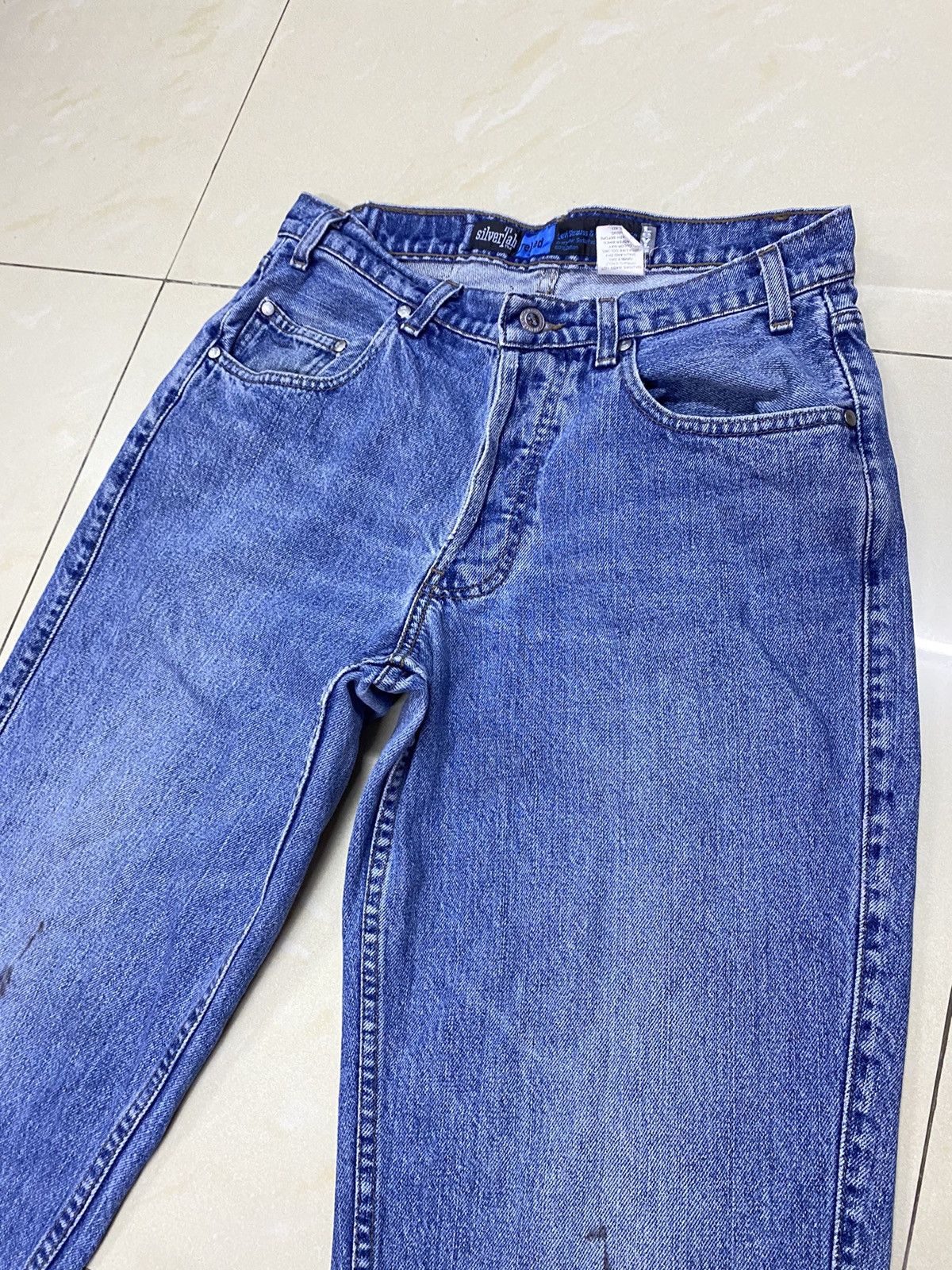 Levi's × Vintage Vintage 90’s Levis Silver Tab Button Fly Denim Size US 31 - 3 Thumbnail
