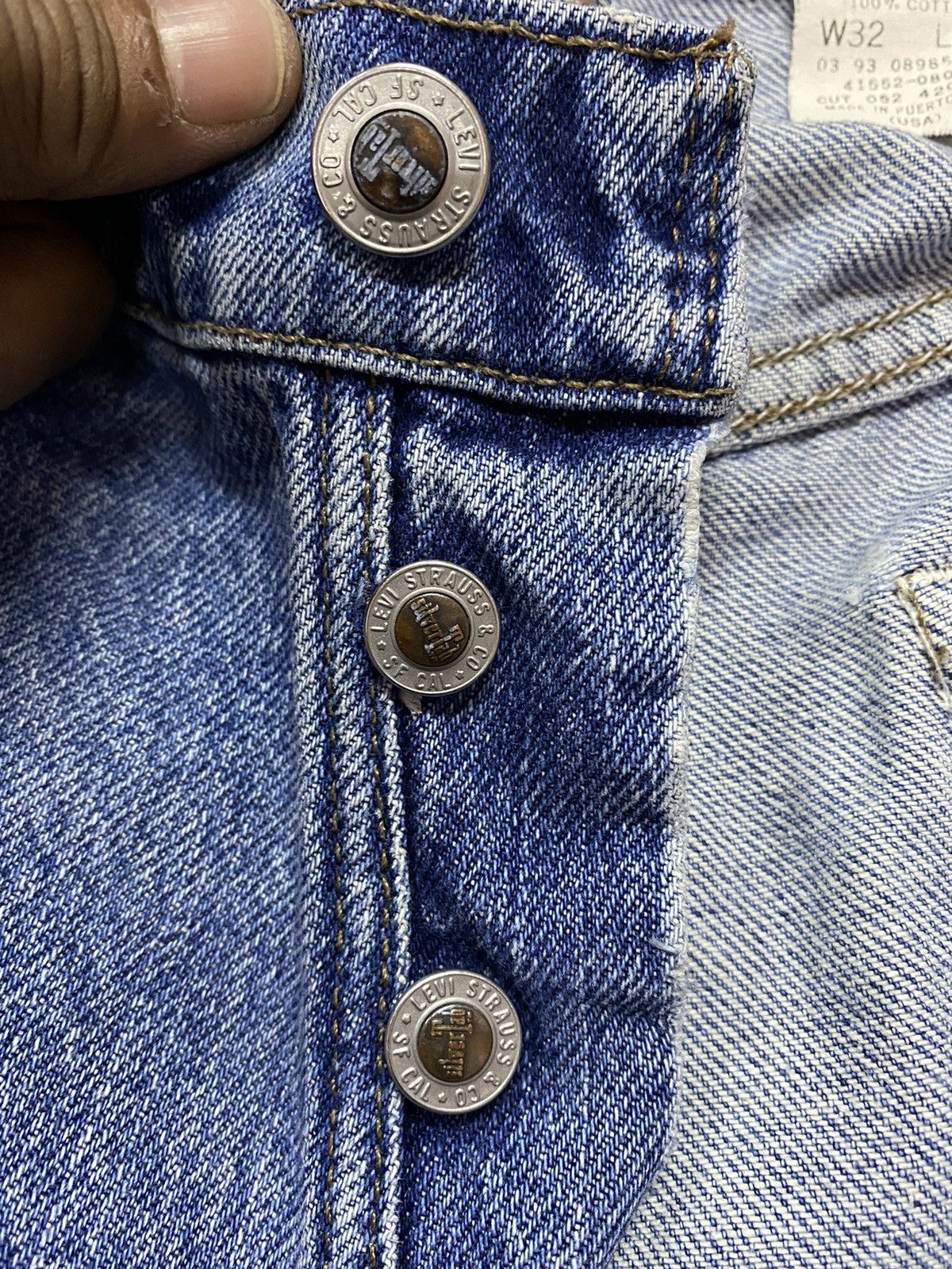 Levi's × Vintage Vintage 90’s Levis Silver Tab Button Fly Denim Size US 31 - 14 Thumbnail