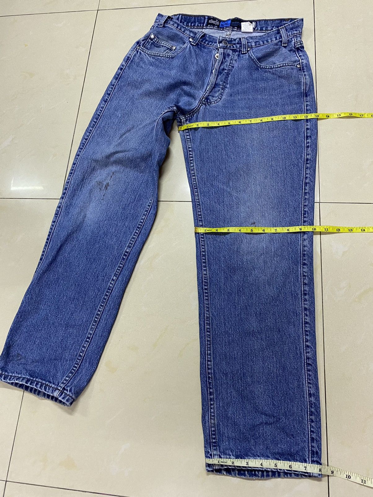 Levi's × Vintage Vintage 90’s Levis Silver Tab Button Fly Denim Size US 31 - 17 Thumbnail