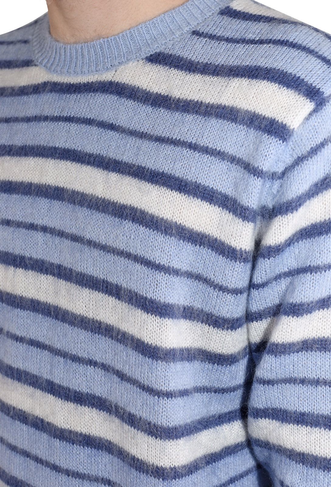 Vintage Striped Mohair Knit Sweater Blue Size US S / EU 44-46 / 1 - 3 Thumbnail
