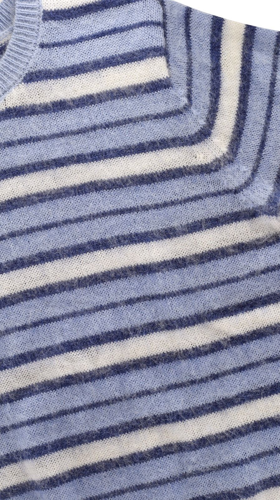 Vintage Striped Mohair Knit Sweater Blue Size US S / EU 44-46 / 1 - 7 Thumbnail