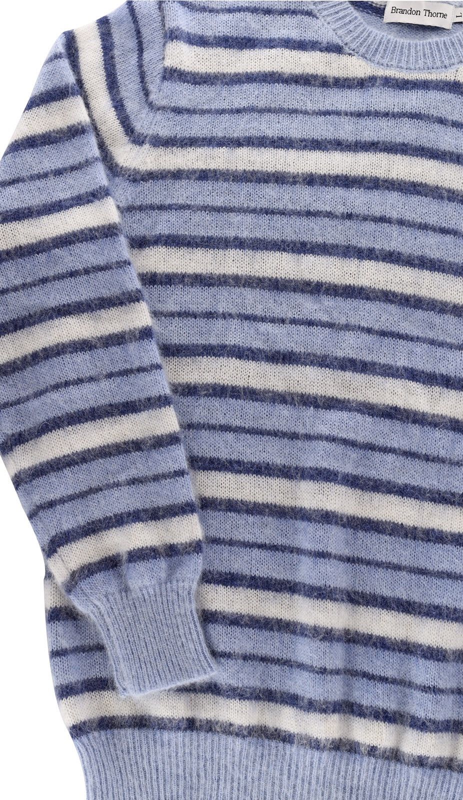 Vintage Striped Mohair Knit Sweater Blue Size US S / EU 44-46 / 1 - 6 Thumbnail