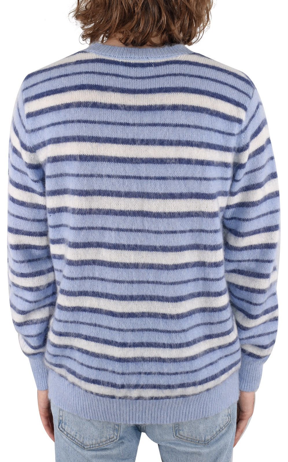 Vintage Striped Mohair Knit Sweater Blue Size US S / EU 44-46 / 1 - 2 Thumbnail