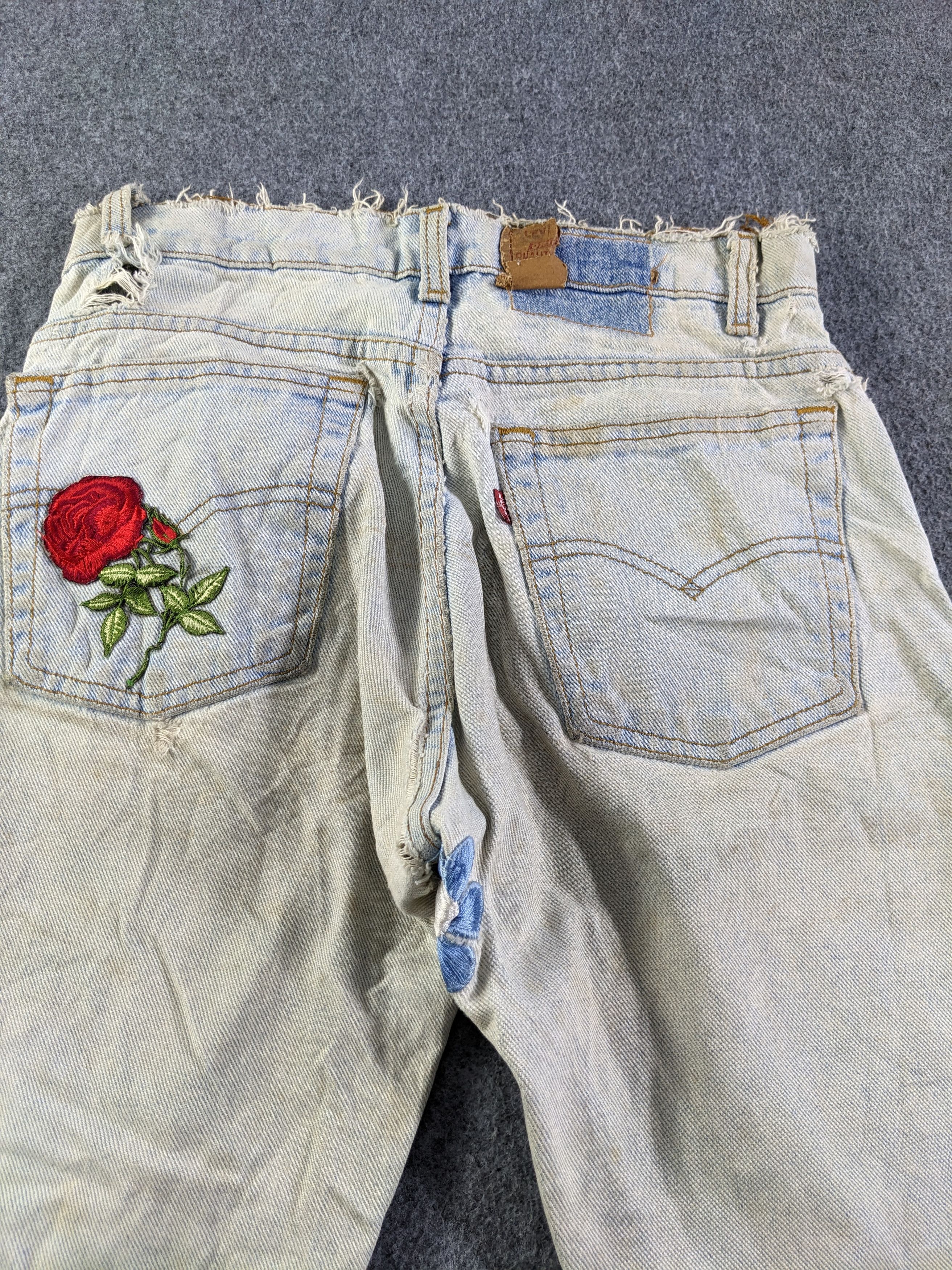 Levi's × Vintage Vintage Distressed Levis Jeans-P44 Size US 28 / EU 44 - 4 Thumbnail
